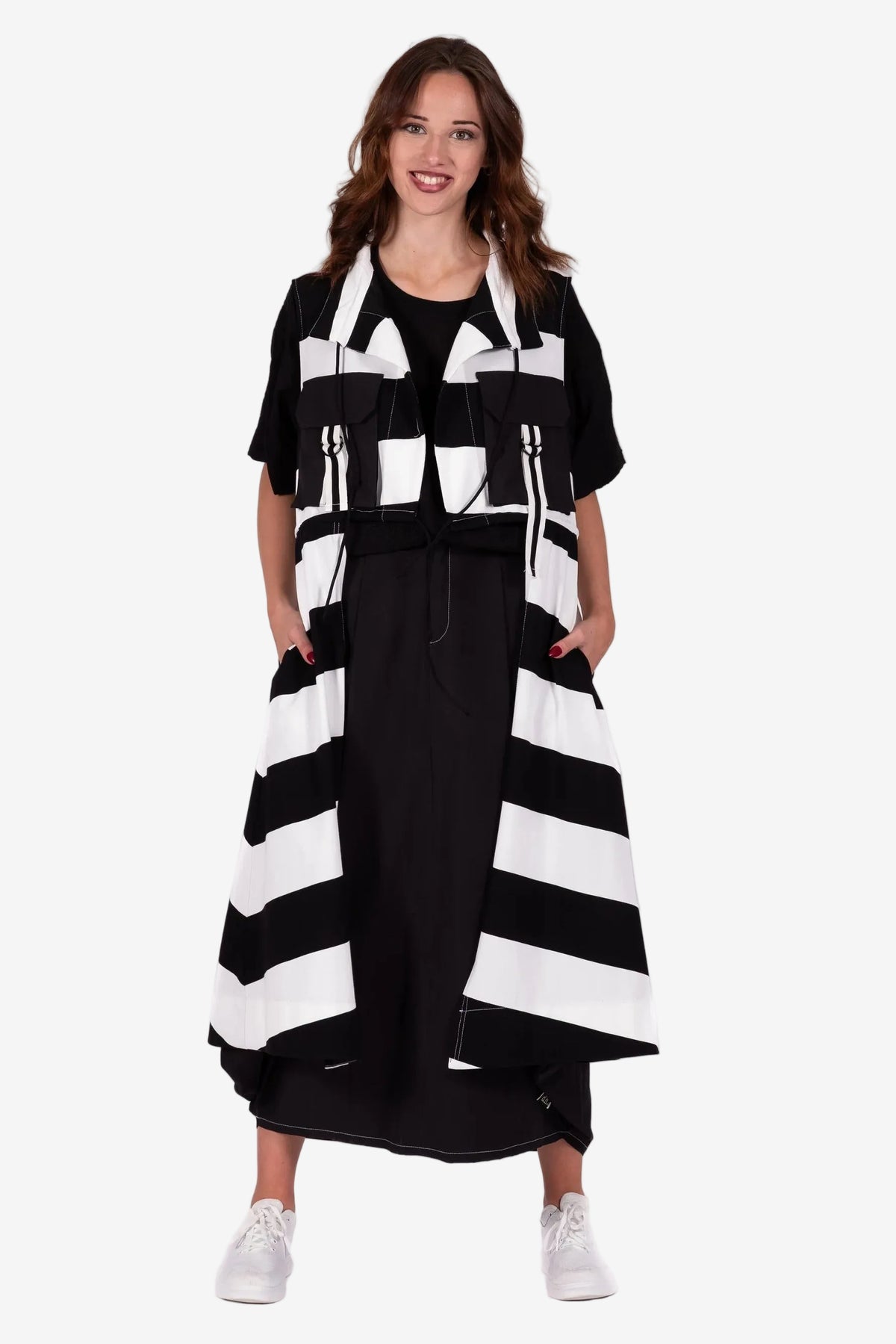DEEANNE HOBBS CONSTRUCTION COAT - WIDE LINE - THE VOGUE STORE