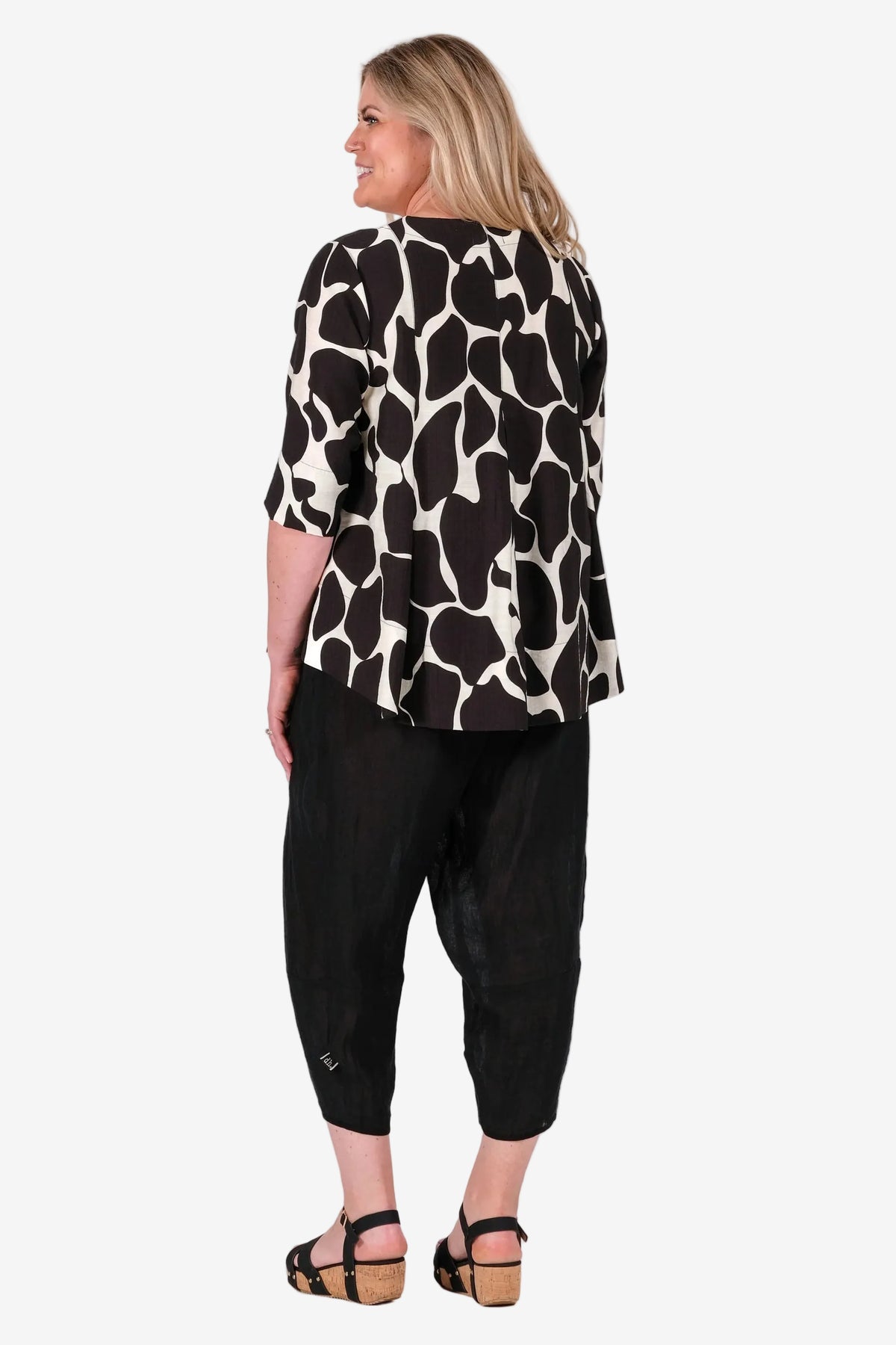 DEEANNE HOBBS LEXI TOP - LAVA BLACK - THE VOGUE STORE