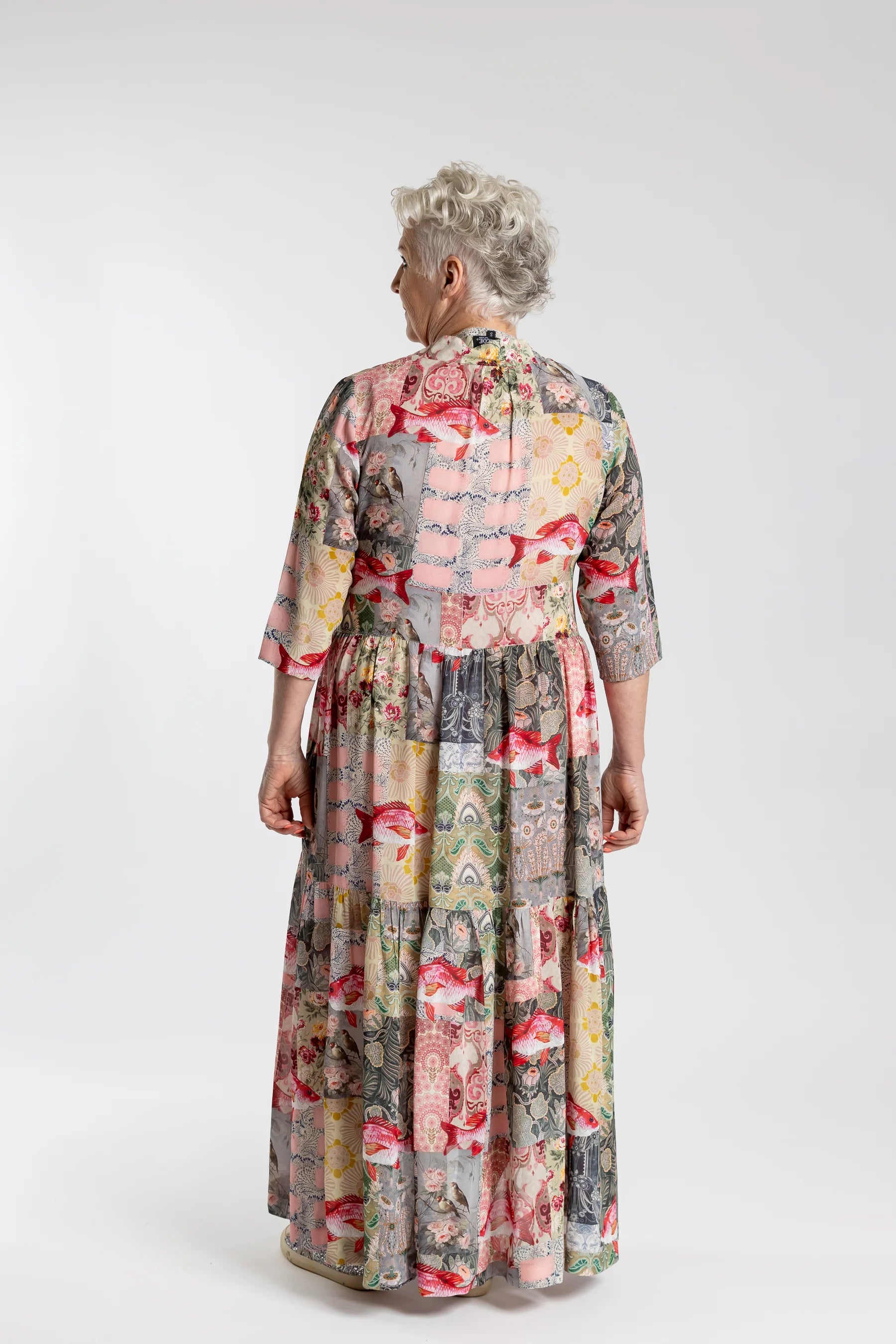 JELLICOE TIERED DRESS - FLOWER POND - THE VOGUE STORE