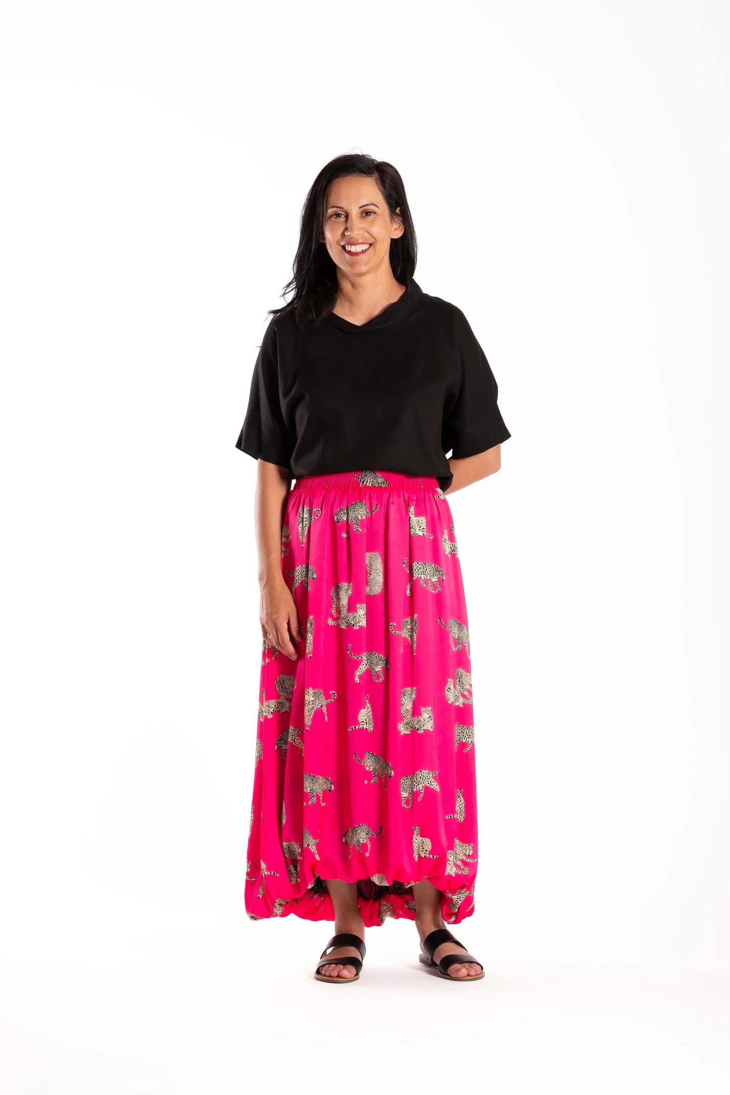 JELLICOE GALLERY SKIRT - PINK TIGER - THE VOGUE STORE