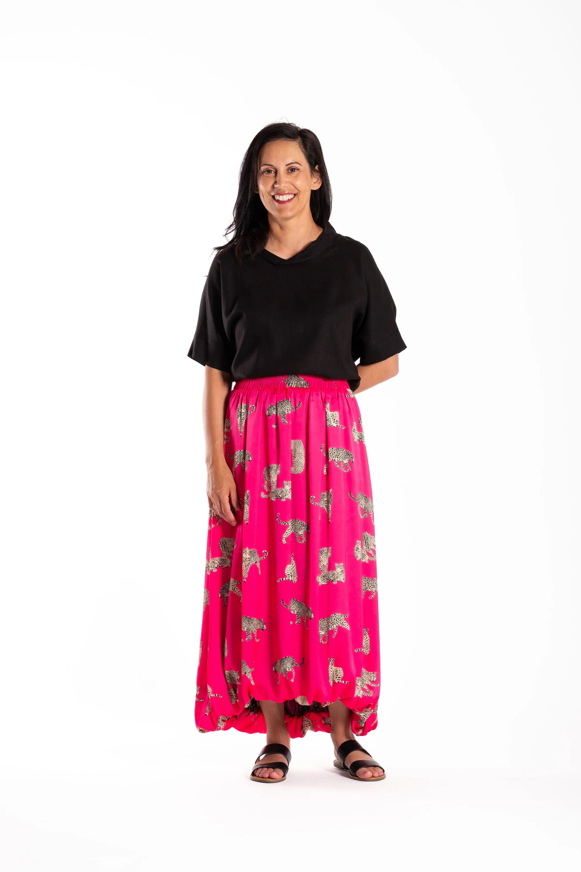 JELLICOE GALLERY SKIRT - PINK TIGER - THE VOGUE STORE