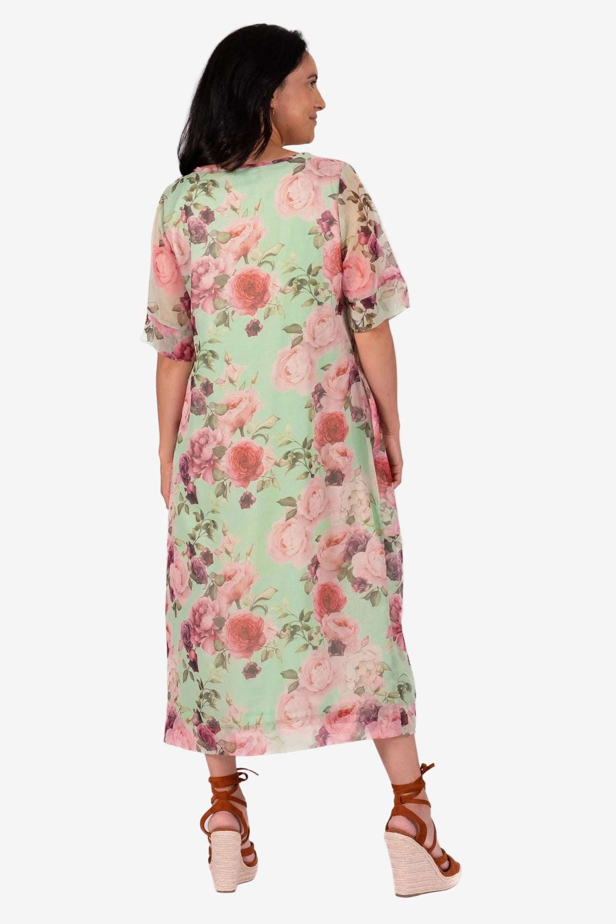 JELLICOE JORDAN DRESS - WATERCOLOUR ROSE - THE VOGUE STORE