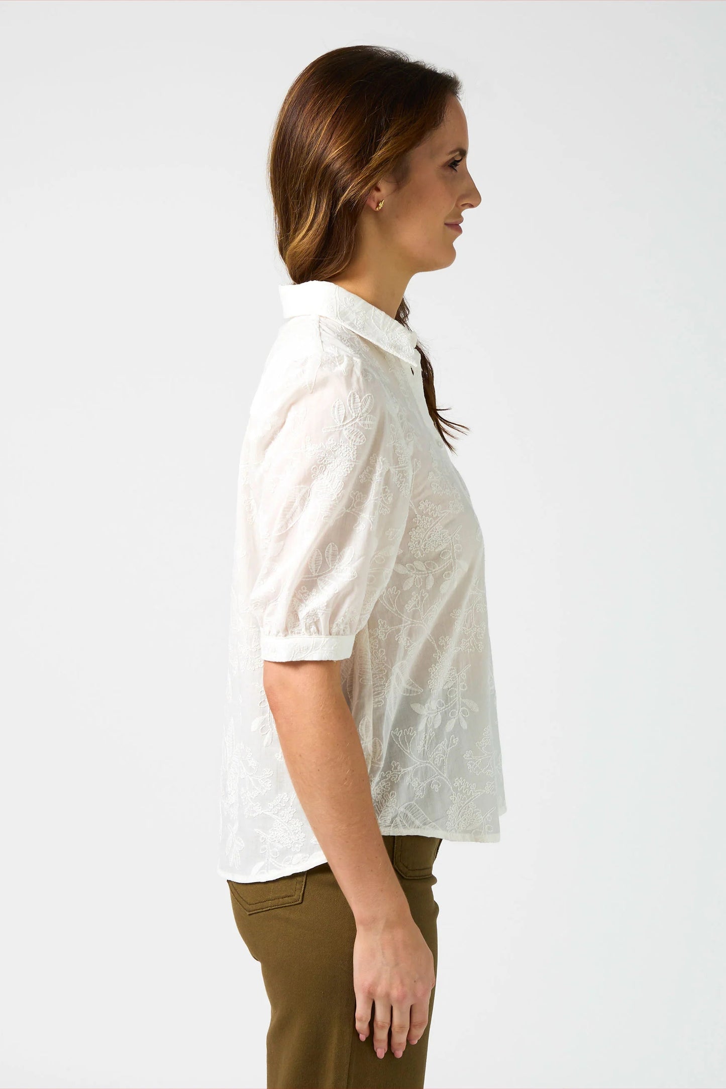 STELLA + GEMMA EVIE BLOUSE - WHITE - THE VOGUE STORE