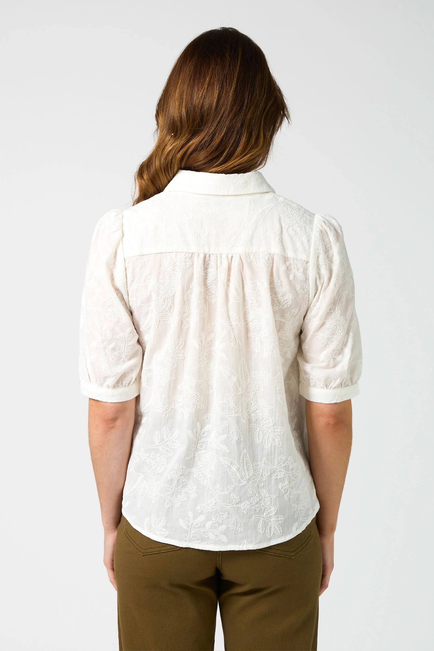 STELLA + GEMMA EVIE BLOUSE - WHITE - THE VOGUE STORE
