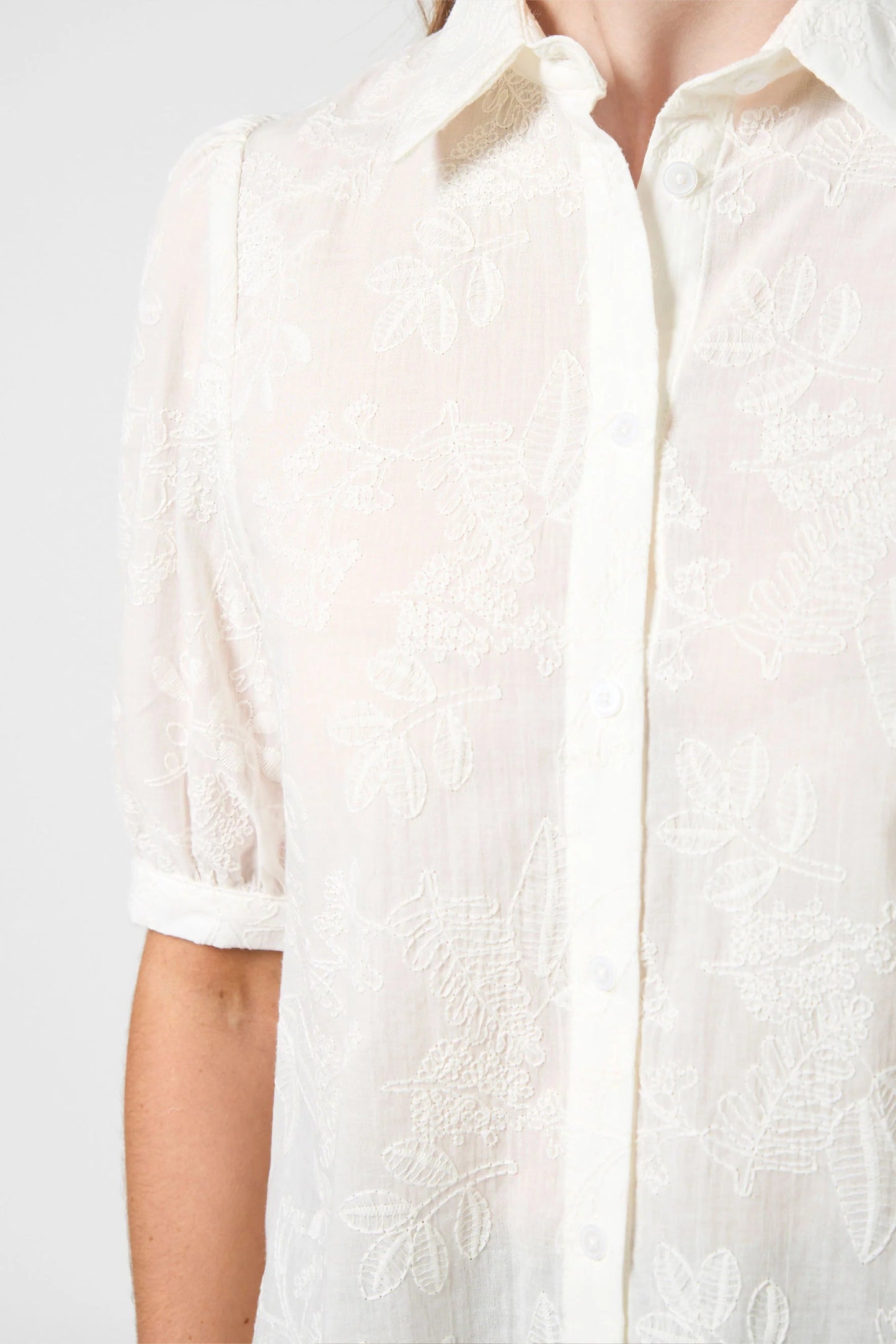 STELLA + GEMMA EVIE BLOUSE - WHITE - THE VOGUE STORE