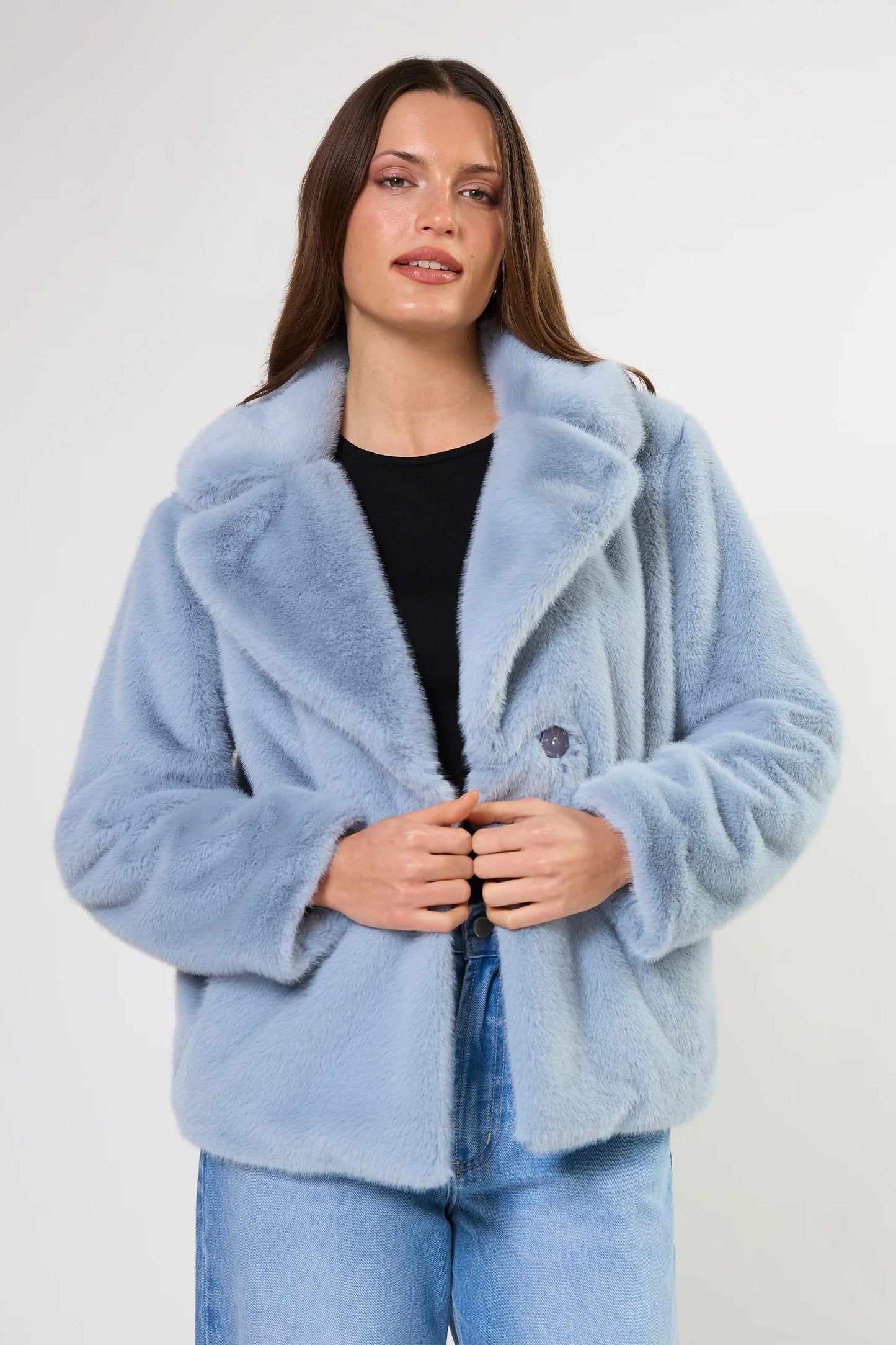 STELLA + GEMMA ELSA JACKET FROSTED - SKY - THE VOGUE STORE