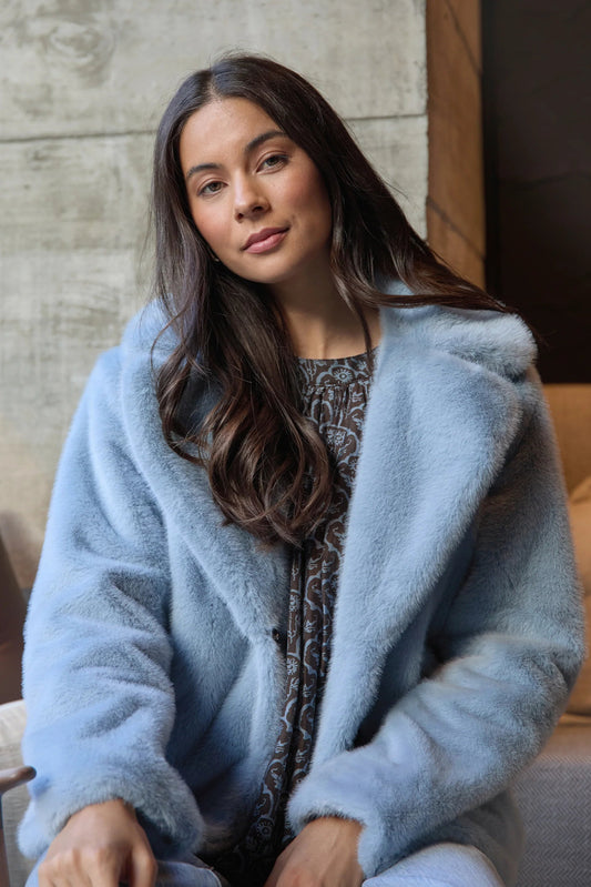 STELLA + GEMMA ELSA JACKET FROSTED - SKY - THE VOGUE STORE