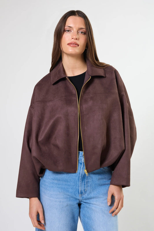 STELLA + GEMMA GERRI JACKET - SADDLE - THE VOGUE STORE