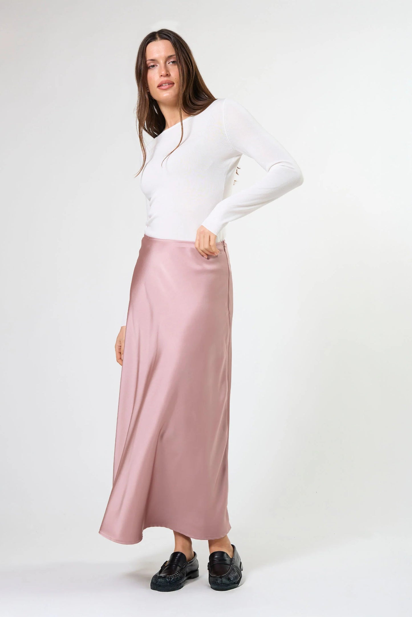 STELLA + GEMMA CALLISTA SKIRT - OLD ROSE - THE VOGUE STORE