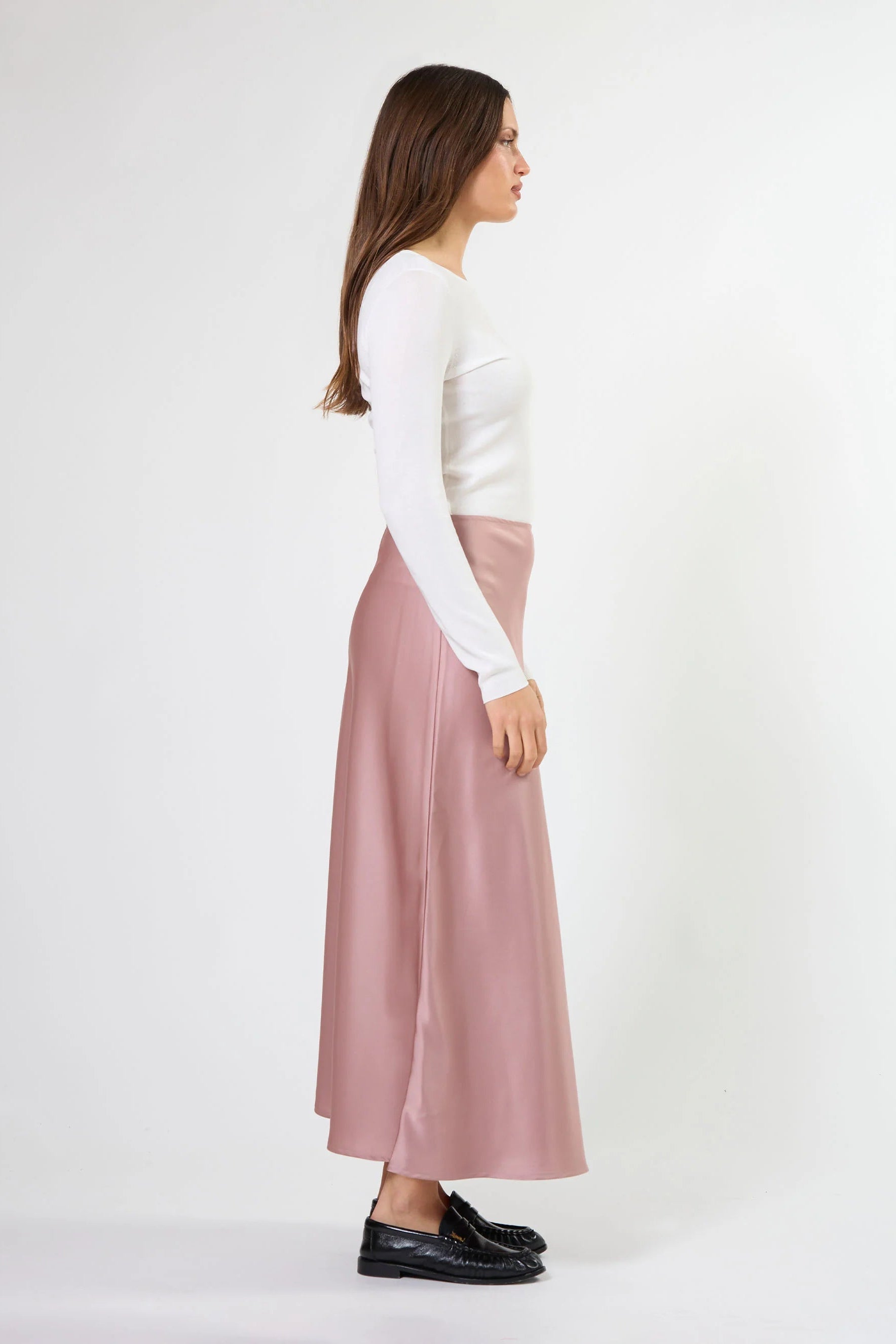 STELLA + GEMMA CALLISTA SKIRT - OLD ROSE - THE VOGUE STORE