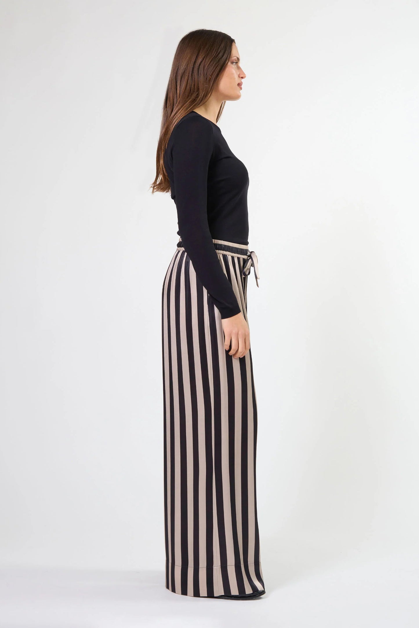 STELLA + GEMMA RUMI PANT - LIQUORICE - THE VOGUE STORE