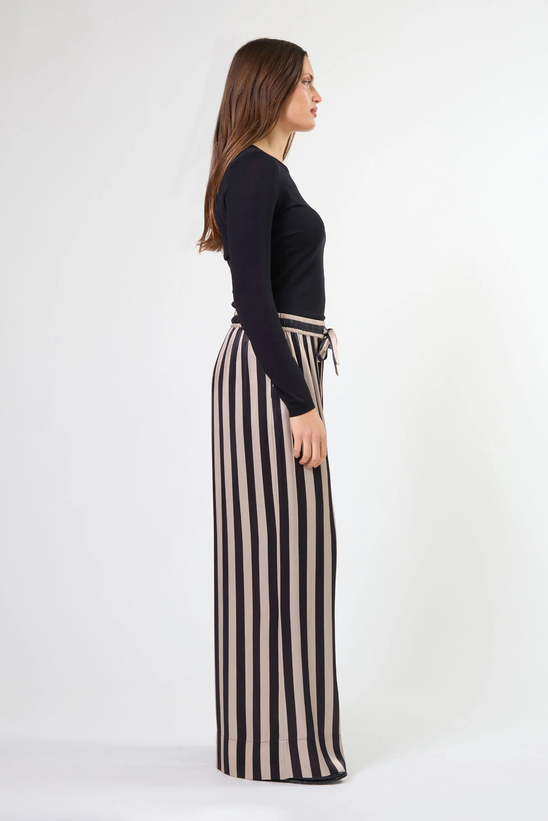 STELLA + GEMMA RUMI PANT - LIQUORICE - THE VOGUE STORE