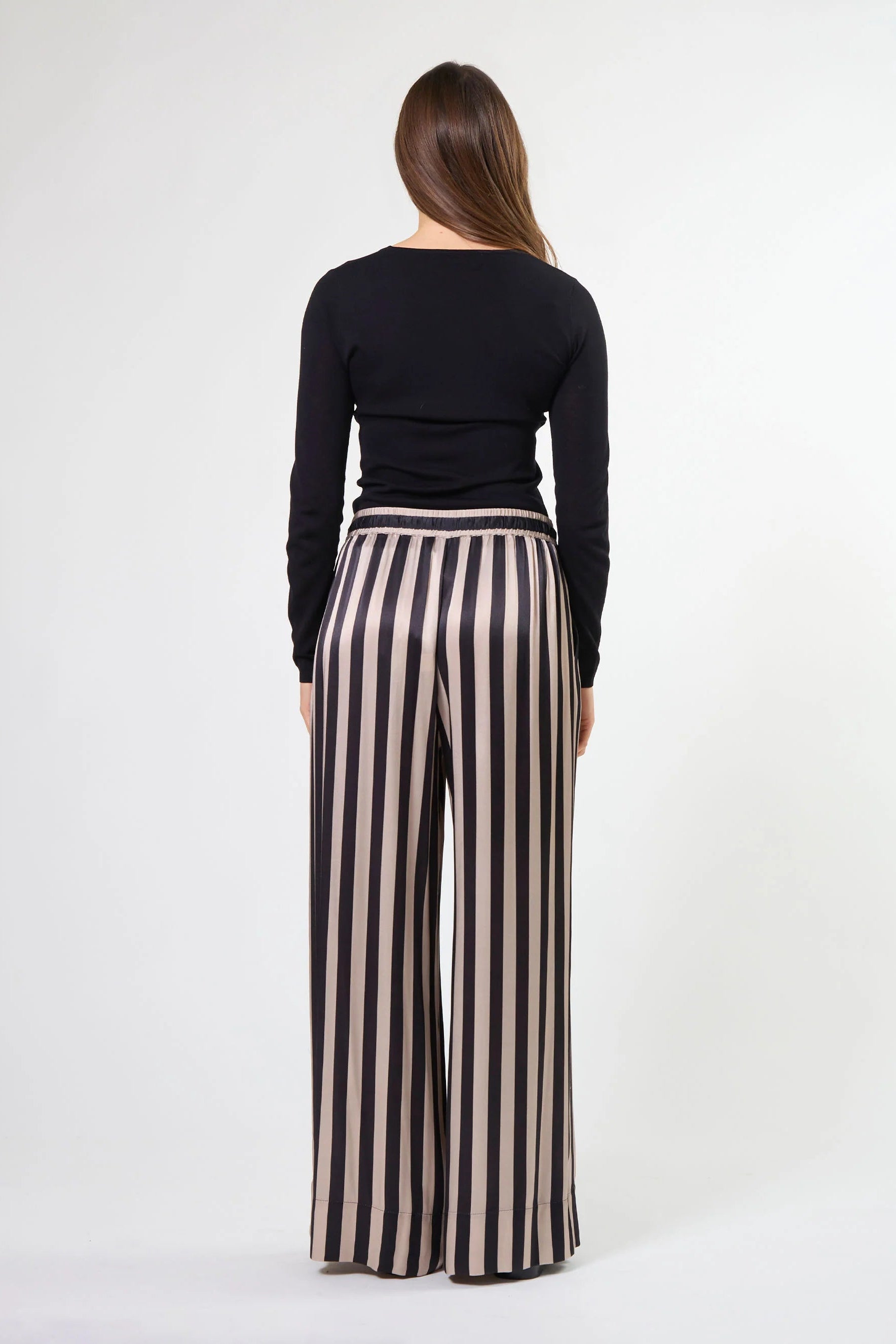 STELLA + GEMMA RUMI PANT - LIQUORICE - THE VOGUE STORE