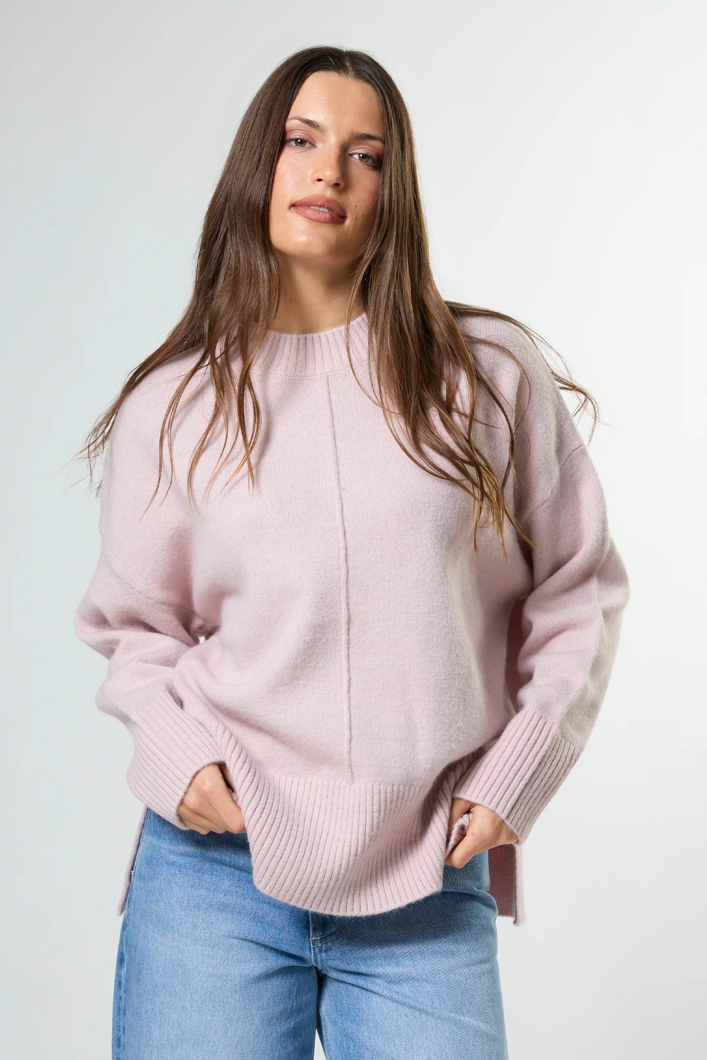STELLA + GEMMA PIETER KNIT - WHISPER PINK - THE VOGUE STORE