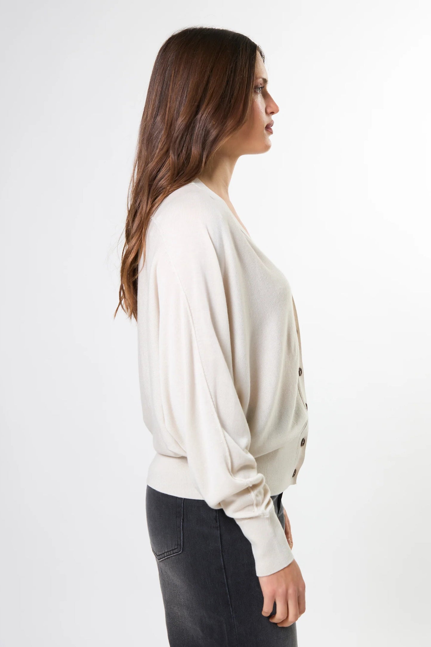 STELLA + GEMMA BLAKE CARDIGAN - PEARL - THE VOGUE STORE