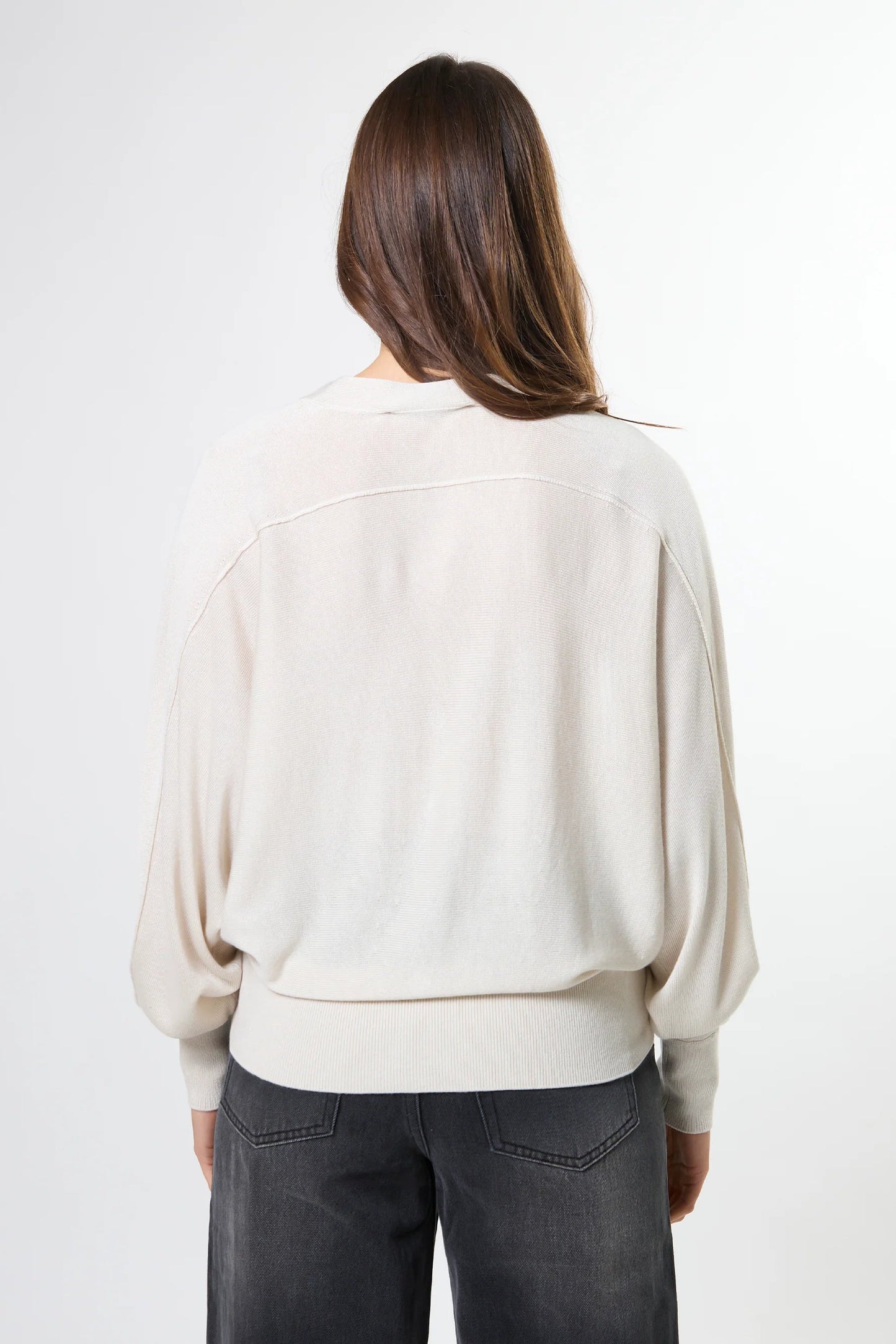 STELLA + GEMMA BLAKE CARDIGAN - PEARL - THE VOGUE STORE