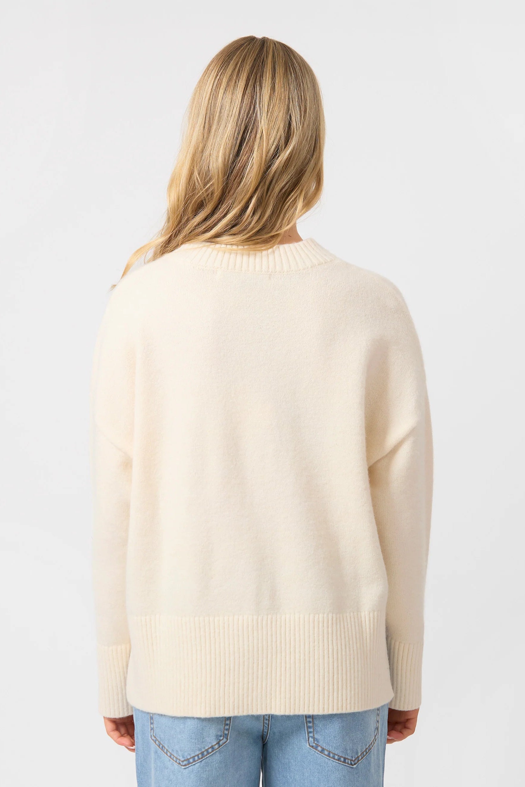 STELLA + GEMMA PIETER KNIT - IVORY - THE VOGUE STORE