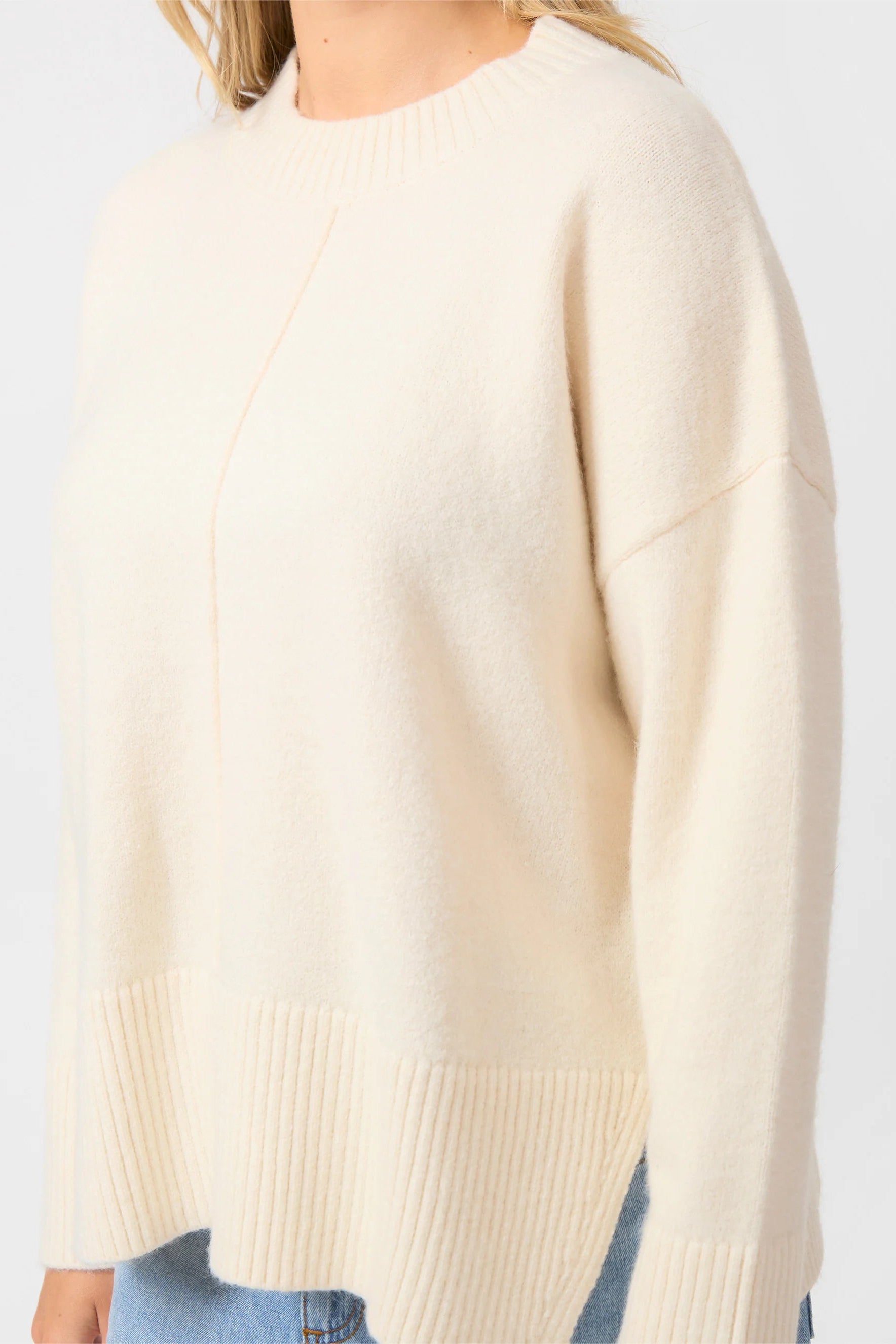 STELLA + GEMMA PIETER KNIT - IVORY - THE VOGUE STORE