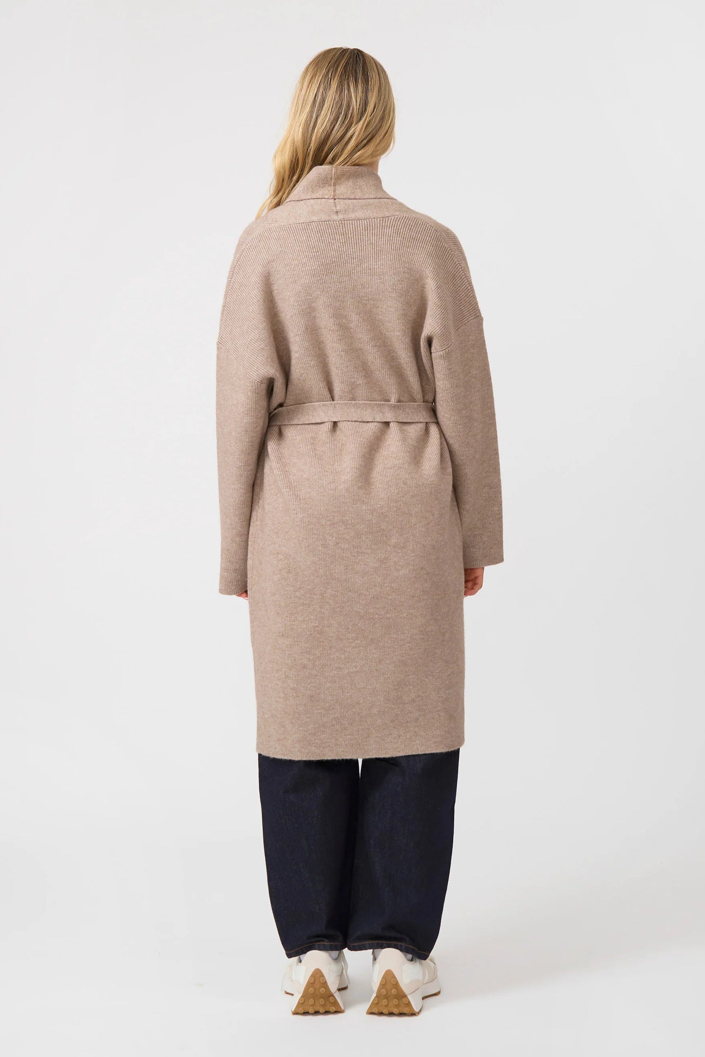 STELLA + GEMMA MIA CARDIGAN - OAT MARLE - THE VOGUE STORE