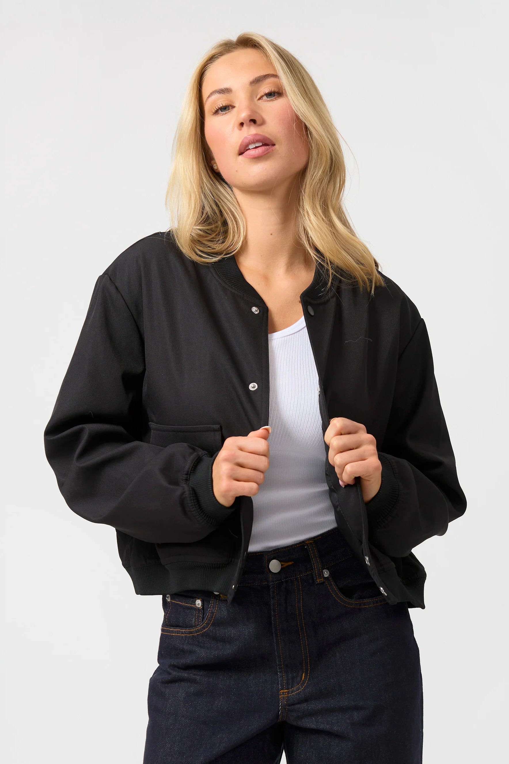 STELLA + GEMMA NIA JACKET - BLACK - THE VOGUE STORE