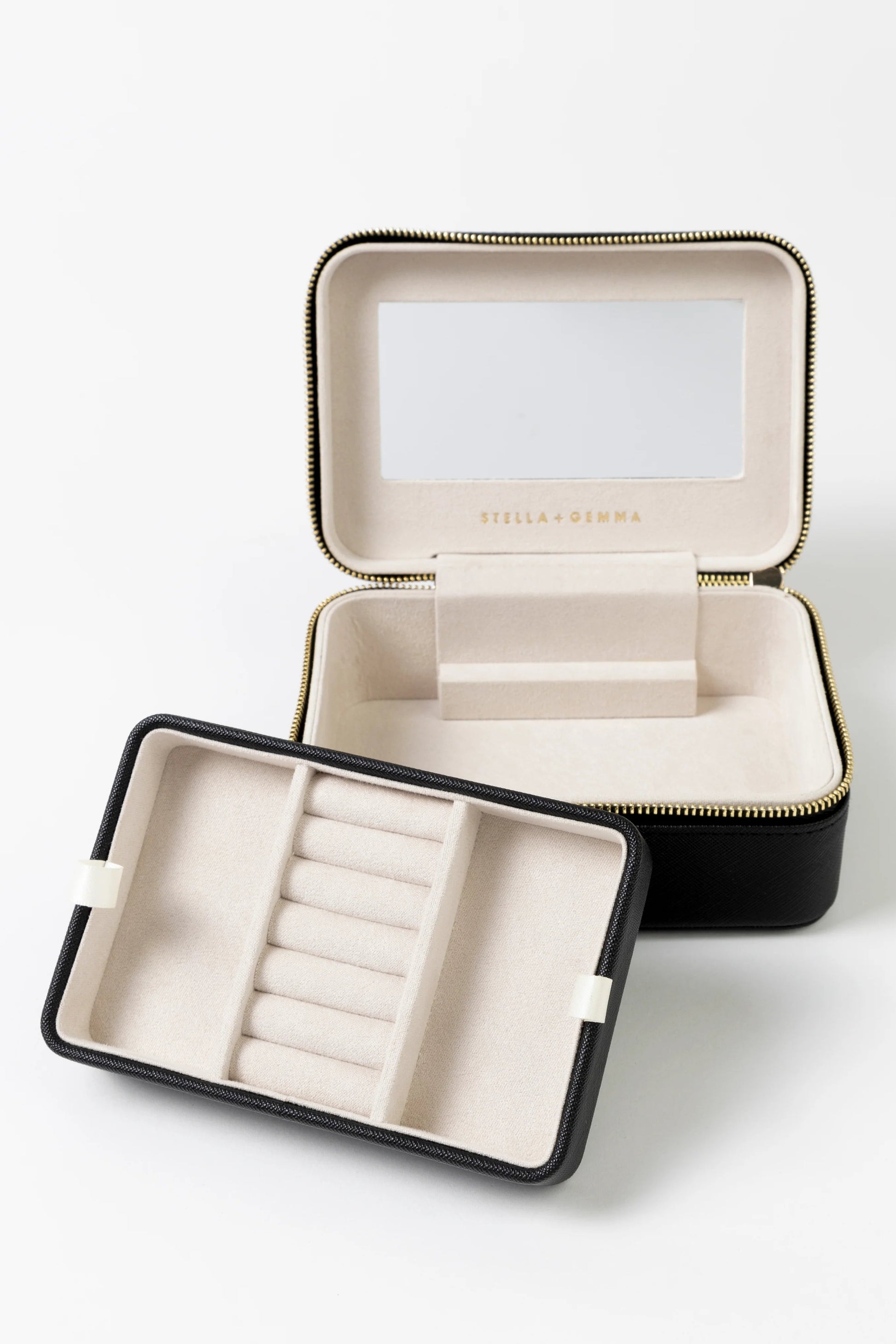 STELLA + GEMMA JEWEL BOX - LARGE BLACK RECTANGLE - THE VOGUE STORE