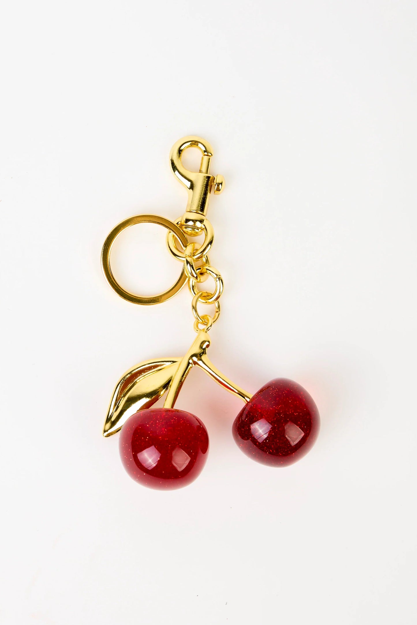 STELLA + GEMMA BAG/KEY CHARM RED CHERRIES - THE VOGUE STORE