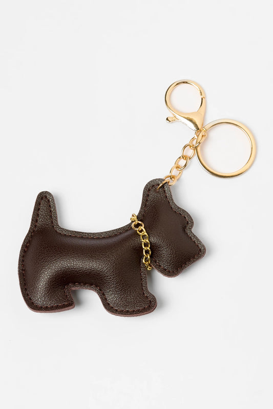 STELLA + GEMMA KEYCHAIN BROWN FRENCH BULLDOG - THE VOGUE STORE