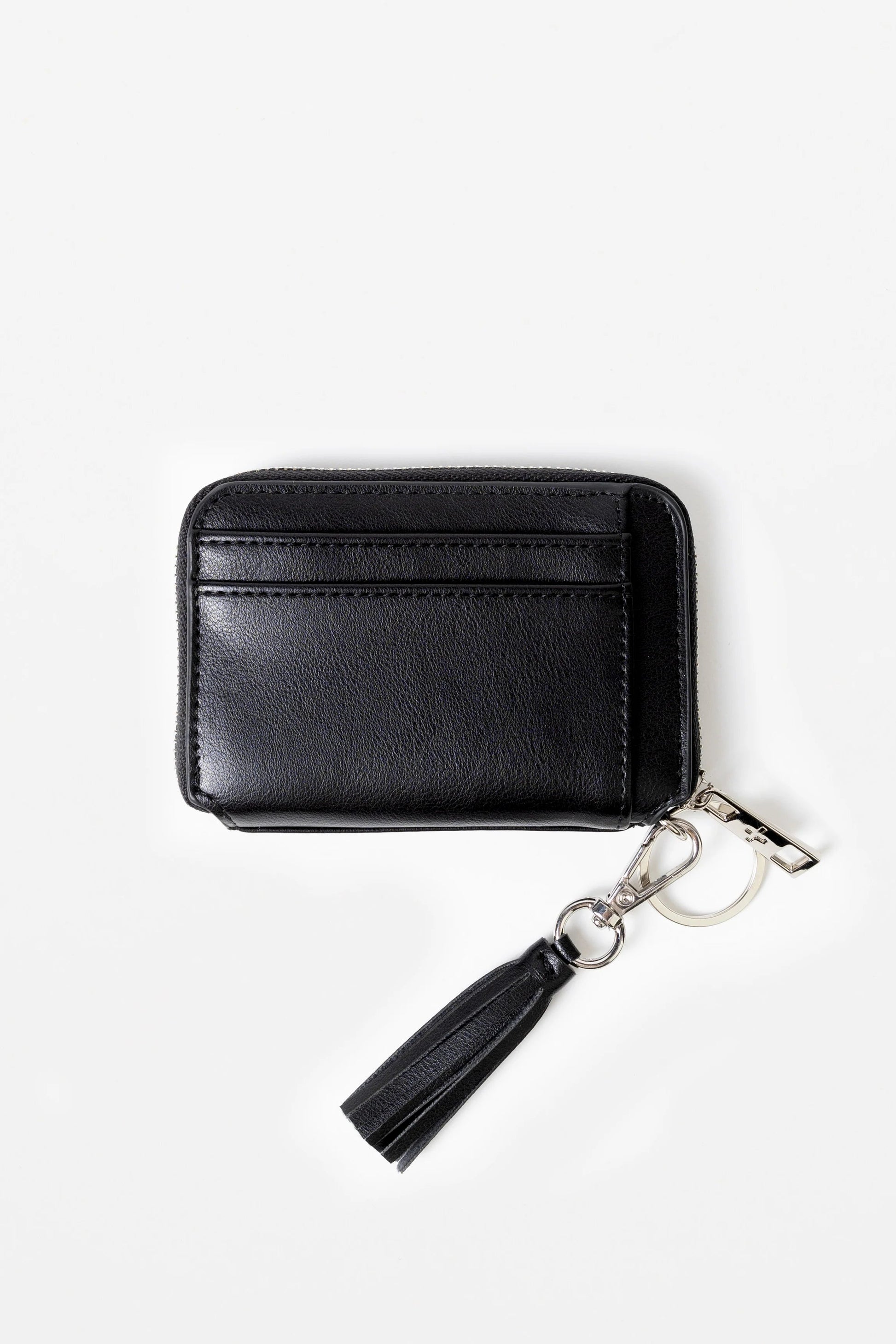 STELLA + GEMMA LUXELET TASSLE PURSE - BLACK - THE VOGUE STORE