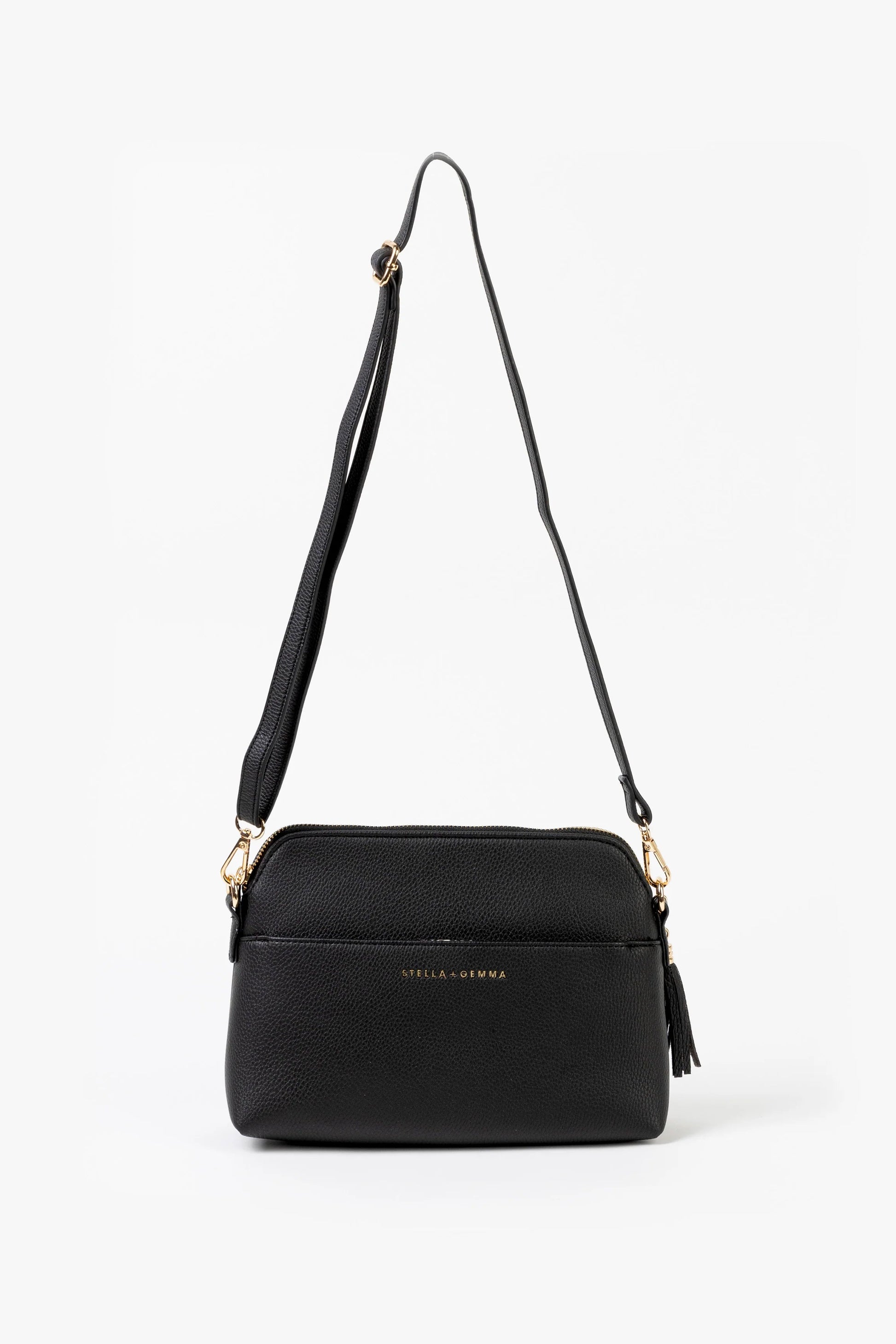 STELLA + GEMMA CLEO BAG - BLACK - THE VOGUE STORE