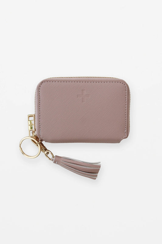STELLA + GEMMA LUXELET TASSLE PURSE - BLUSH - THE VOGUE STORE