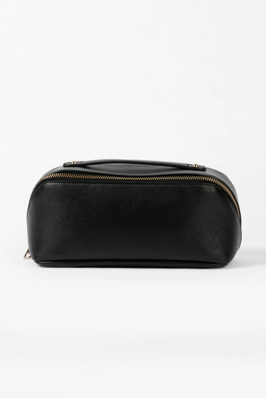 STELLA + GEMMA VOYAGE COSMETIC BAG - BLACK - THE VOGUE STORE