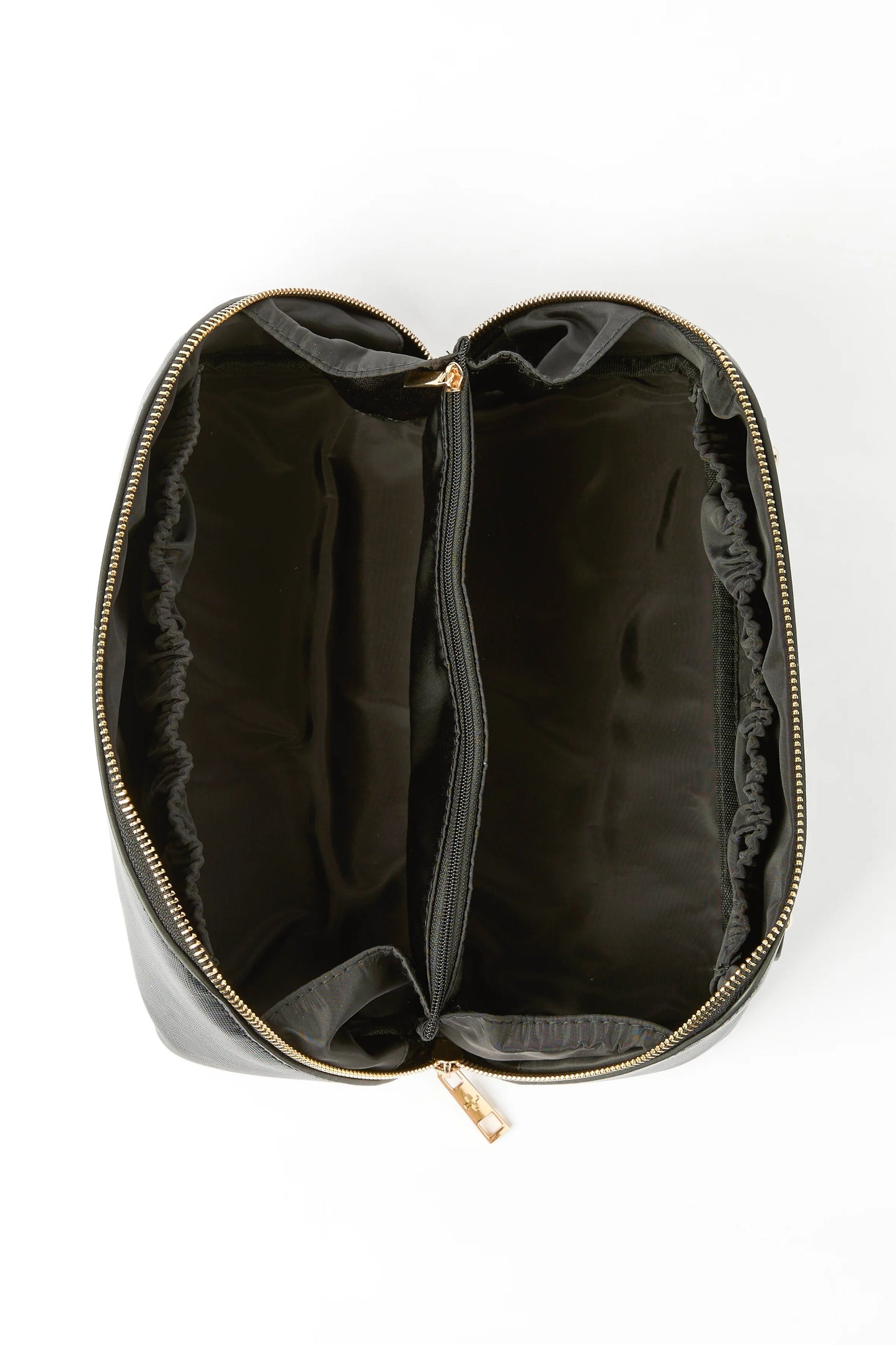STELLA + GEMMA VOYAGE COSMETIC BAG - BLACK - THE VOGUE STORE