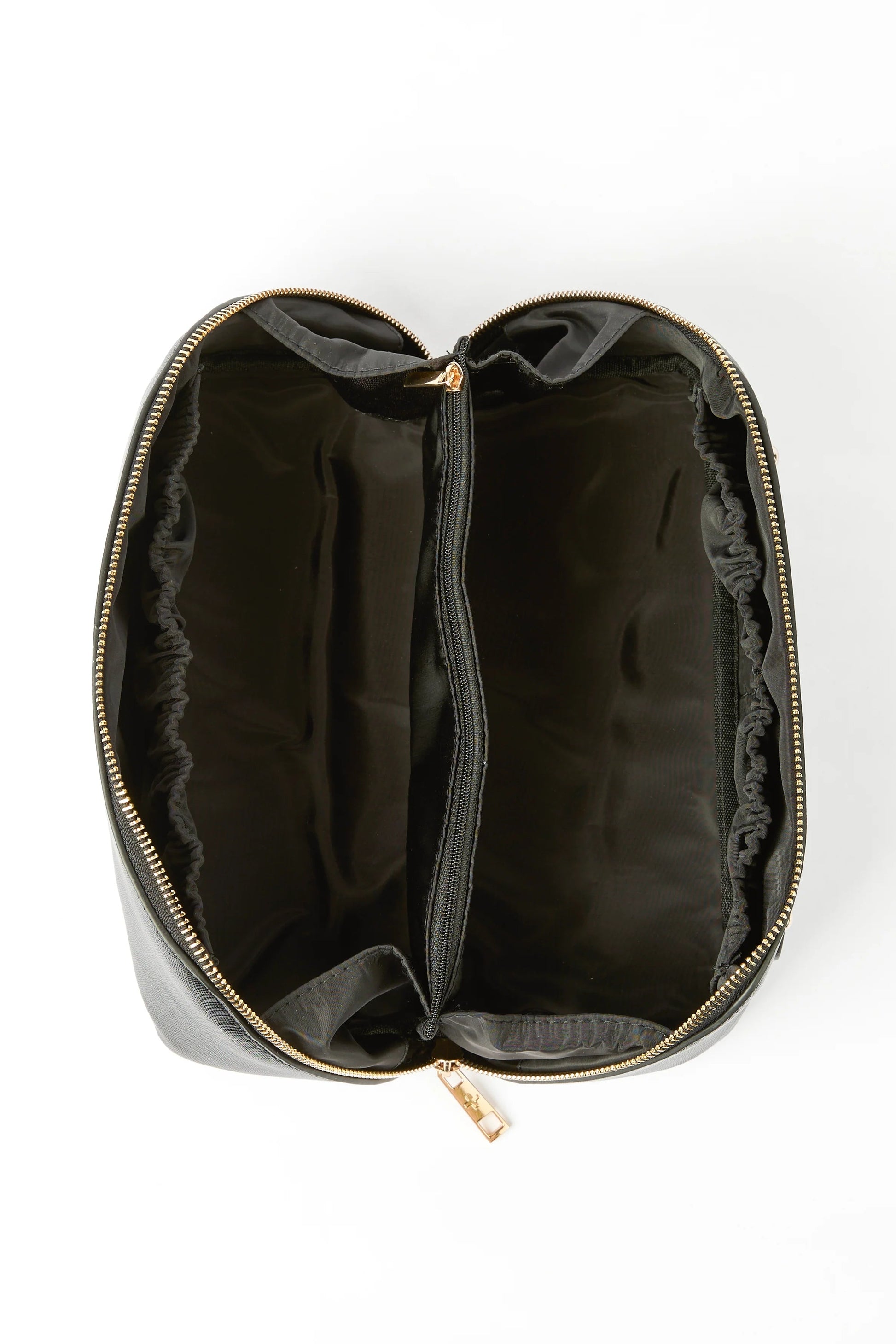 STELLA + GEMMA VOYAGE COSMETIC BAG - BLACK - THE VOGUE STORE