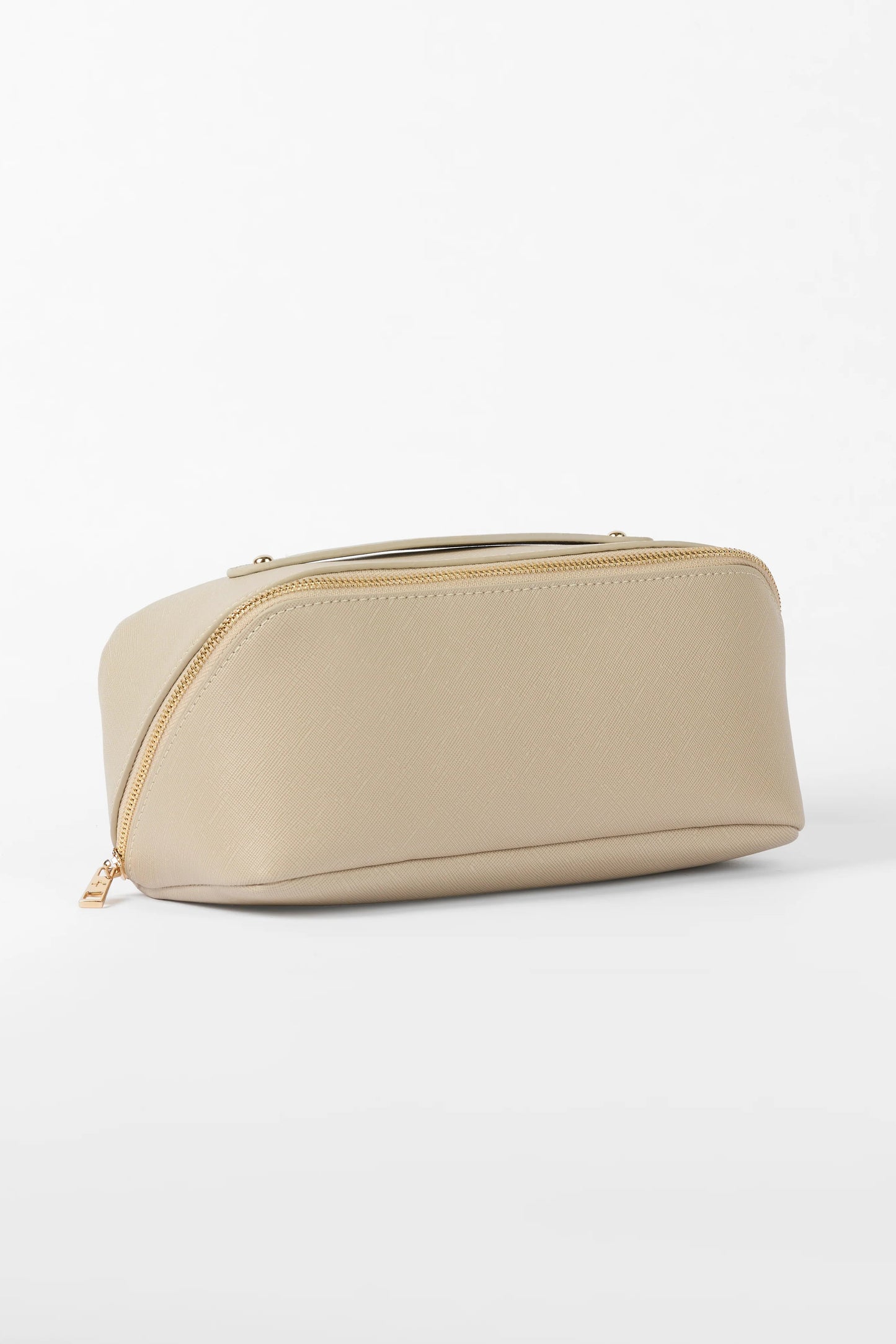 STELLA + GEMMA VOYAGE COSMETIC BAG - OAT MILK - THE VOGUE STORE