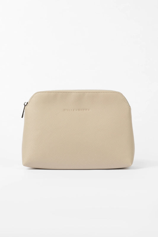 STELLA + GEMMA POUCH - OAT MILK - THE VOGUE STORE