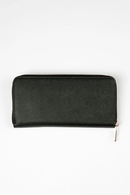 STELLA + GEMMA WALLET - BLACK - THE VOGUE STORE