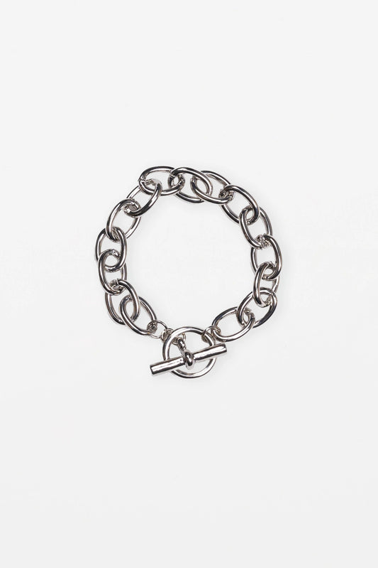STELLA + GEMMA BRACELET - SILVER CHUNKY FOB - THE VOGUE STORE