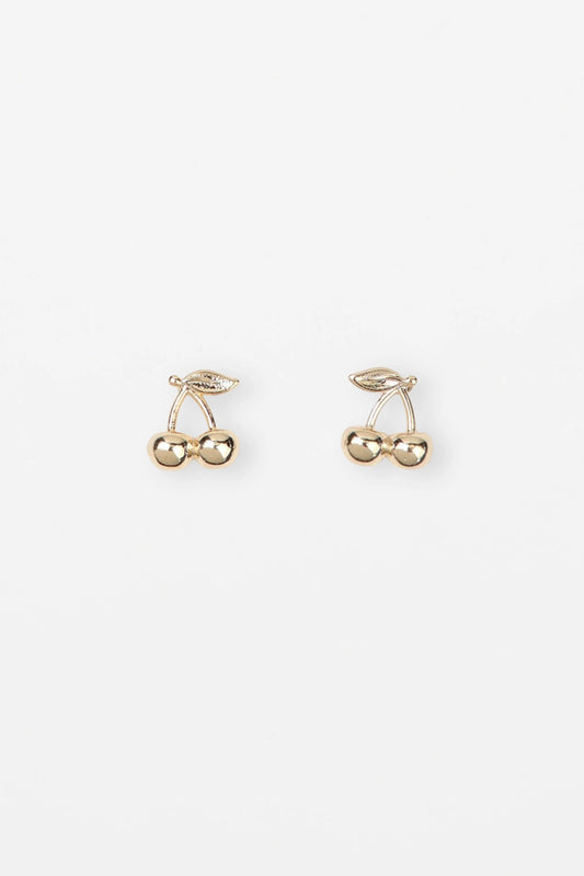 STELLA + GEMMA EARRING - GOLD CHERRIES - THE VOGUE STORE