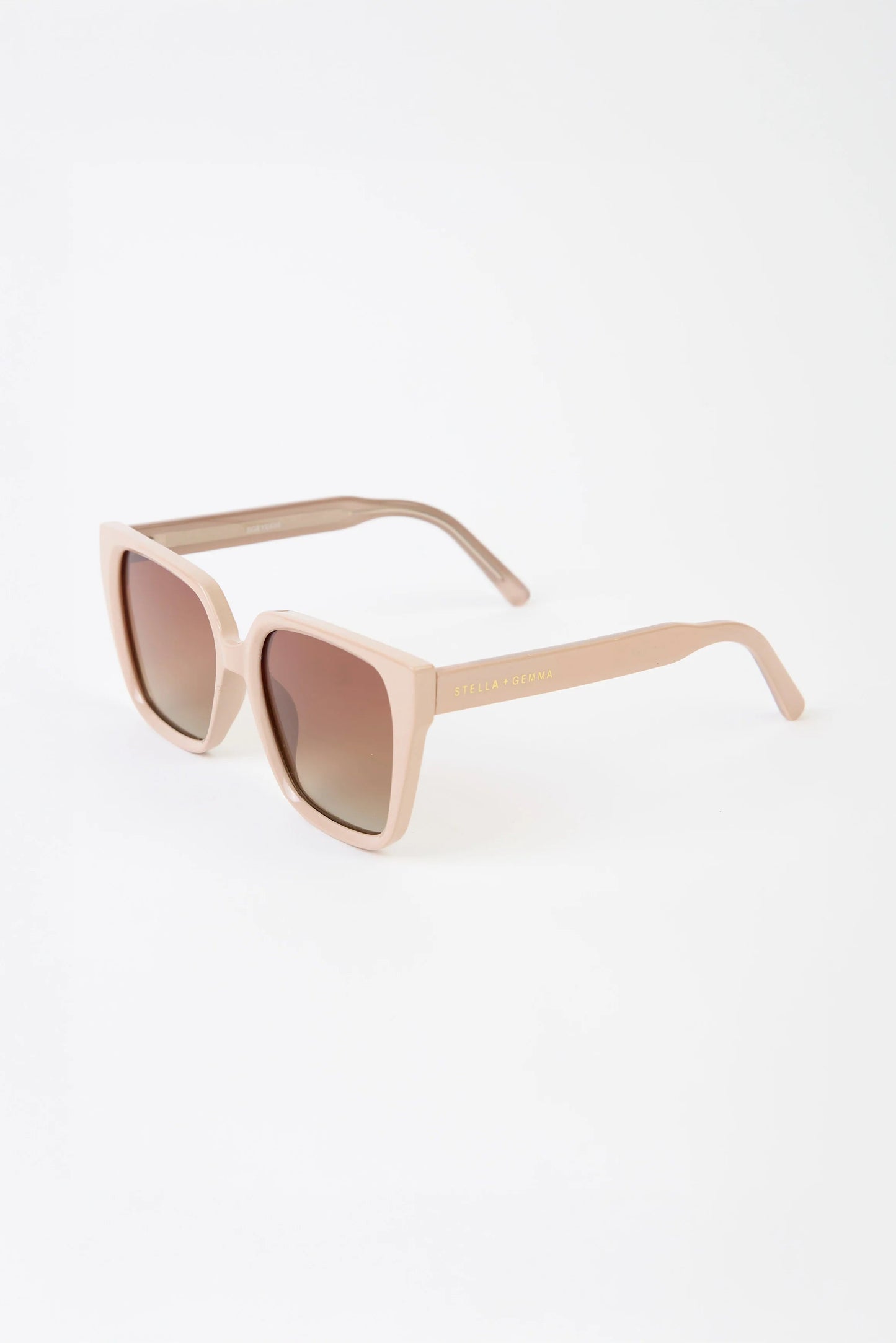 STELLA + GEMMA SUNGLASS - ASHLING CREAMY BROWN - THE VOGUE STORE