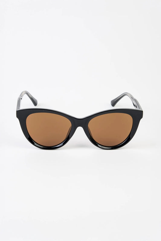 STELLA + GEMMA SUNGLASSES - MORRISON BLACK - THE VOGUE STORE