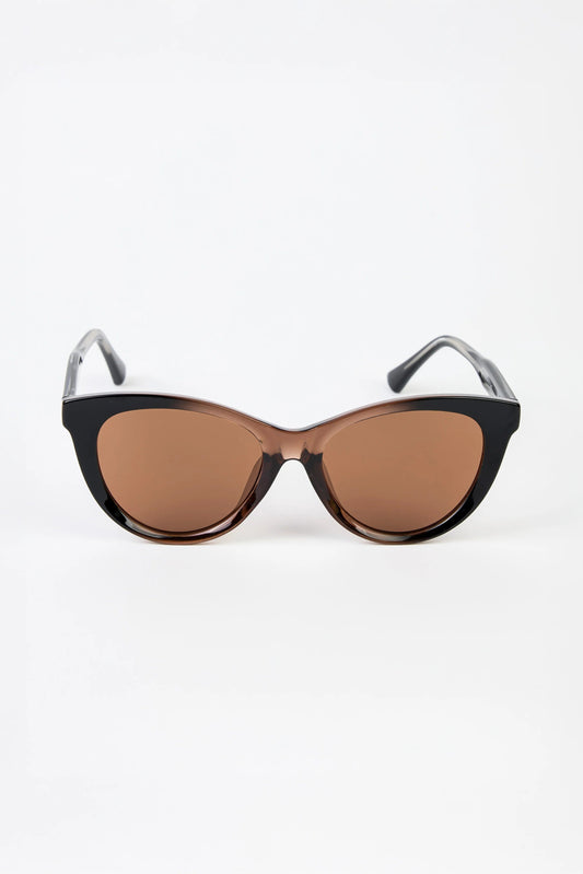 STELLA + GEMMA SUNGLASSES - MORRISON BROWN AND BLACK - THE VOGUE STORE