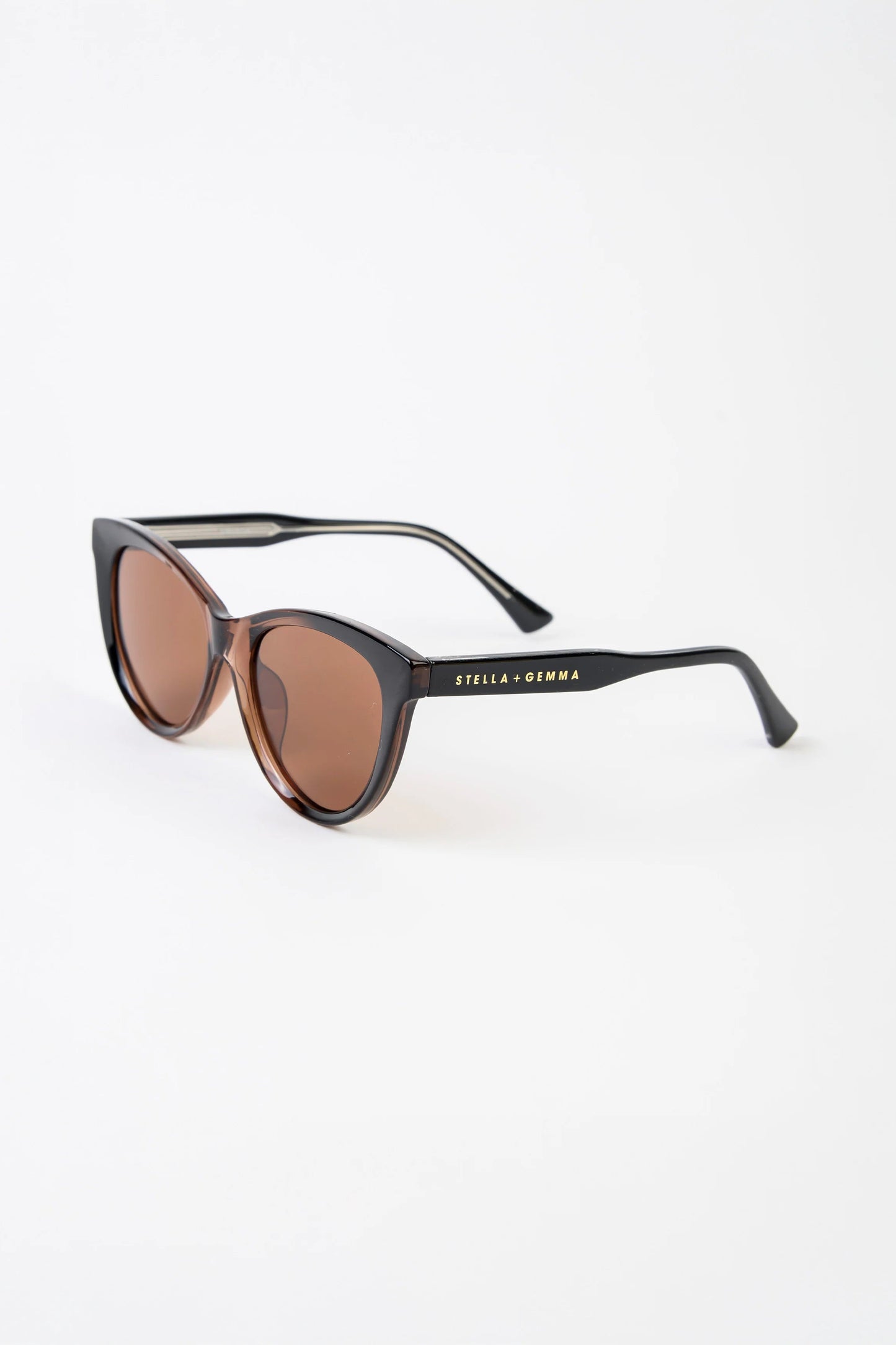 STELLA + GEMMA SUNGLASSES - MORRISON BROWN AND BLACK - THE VOGUE STORE