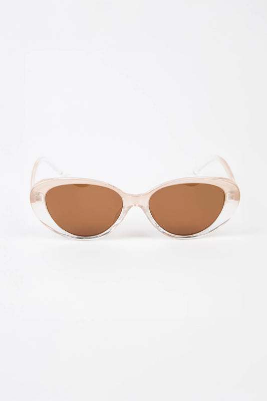 STELLA + GEMMA SUNGLASSES - SAHARA LIGHT TRANS CREAM - THE VOGUE STORE