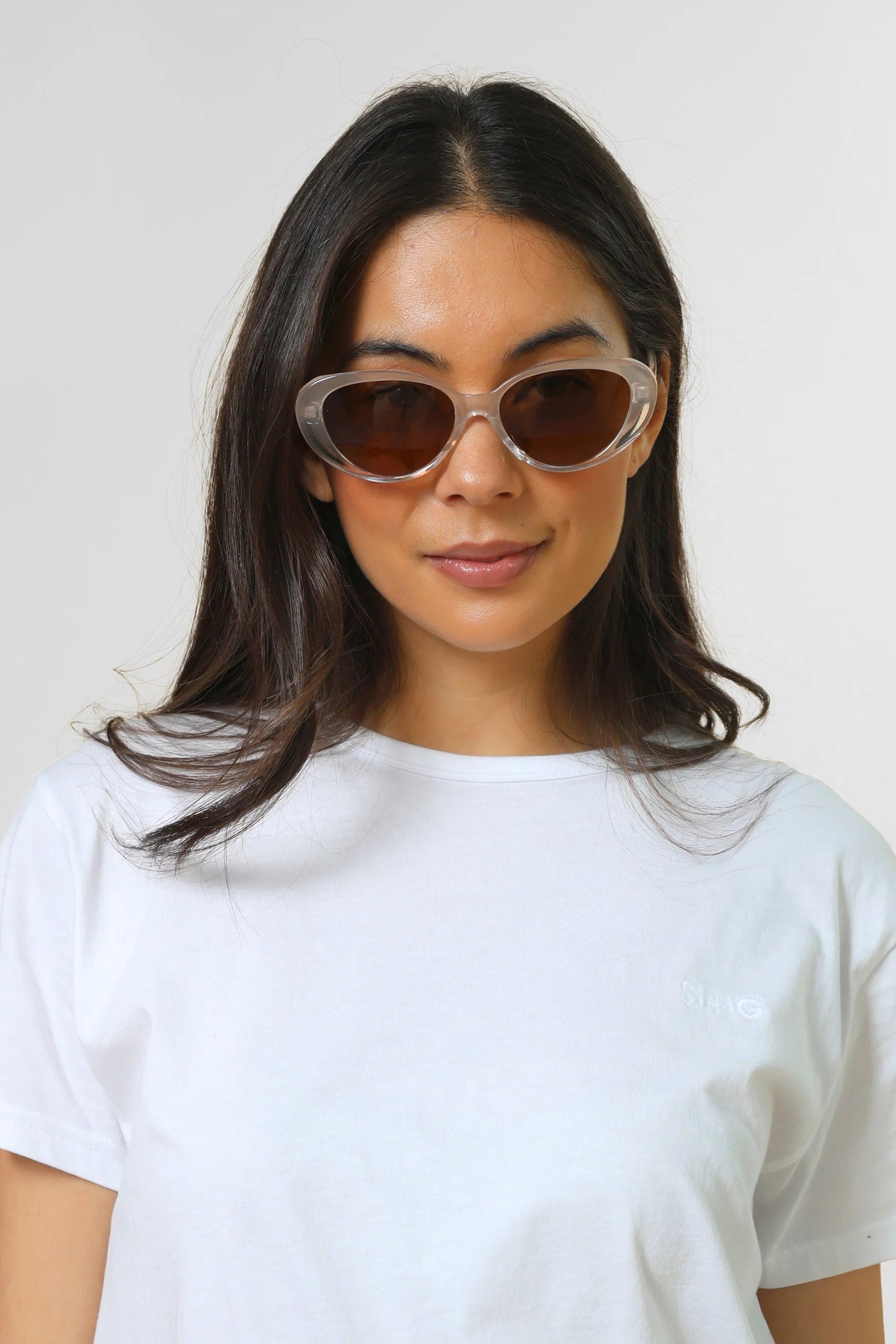 STELLA + GEMMA SUNGLASSES - SAHARA LIGHT TRANS CREAM - THE VOGUE STORE
