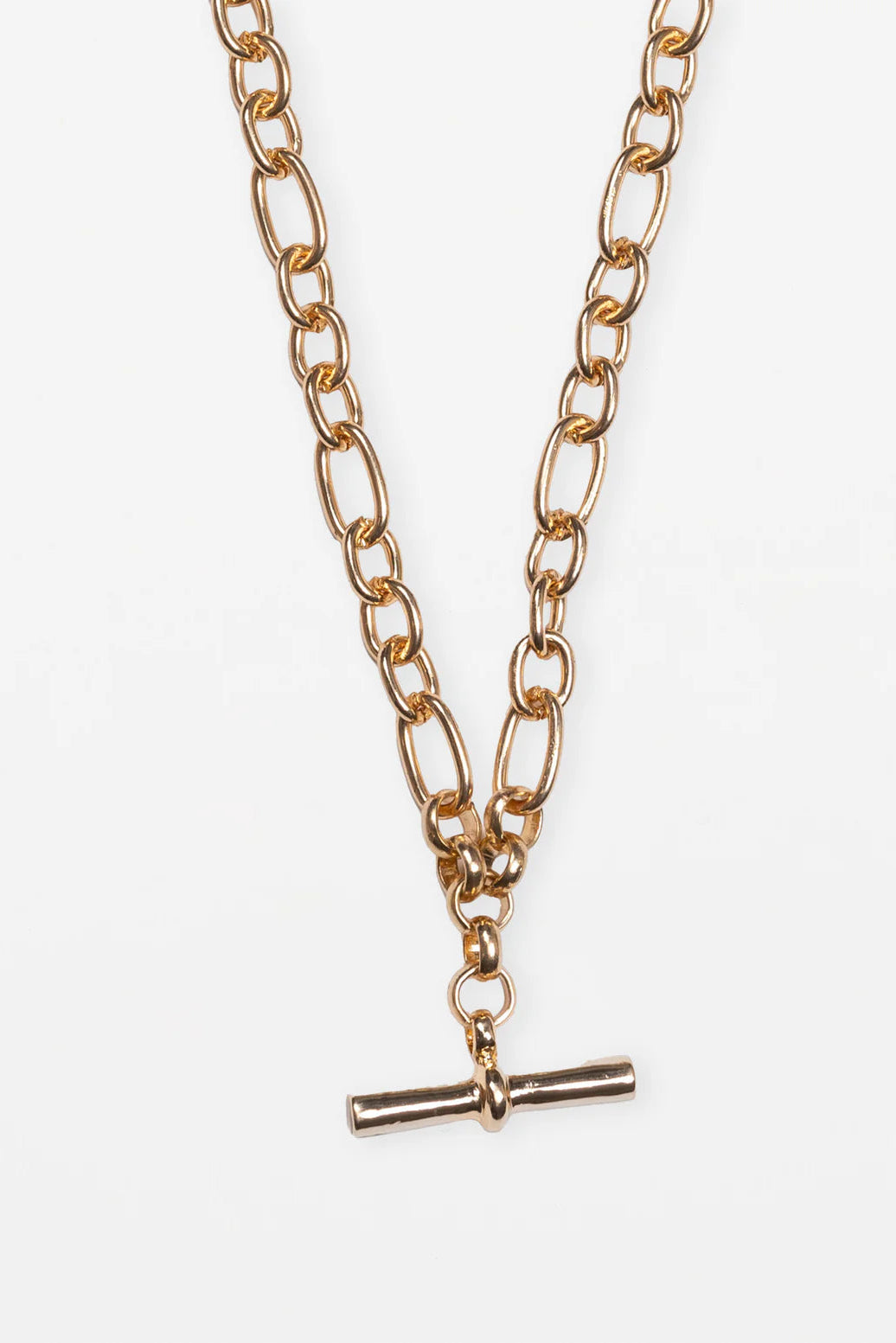 STELLA + GEMMA NECKLACE - GOLD CHUNKY FOB - THE VOGUE STORE