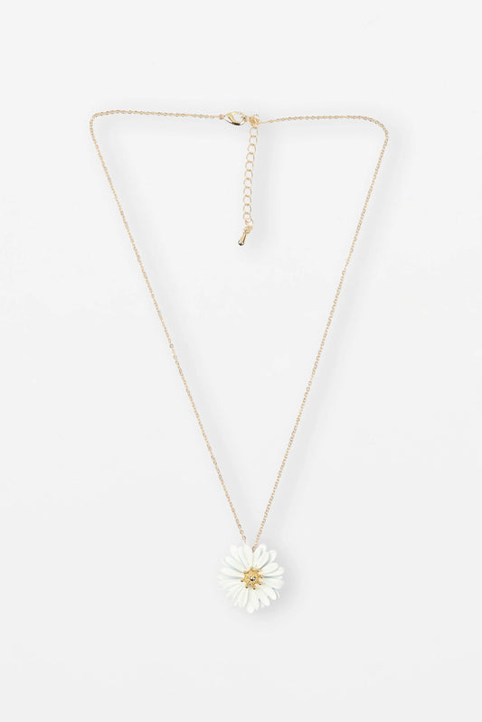 STELLA + GEMMA NECKLACE - WHITE DAISY - THE VOGUE STORE