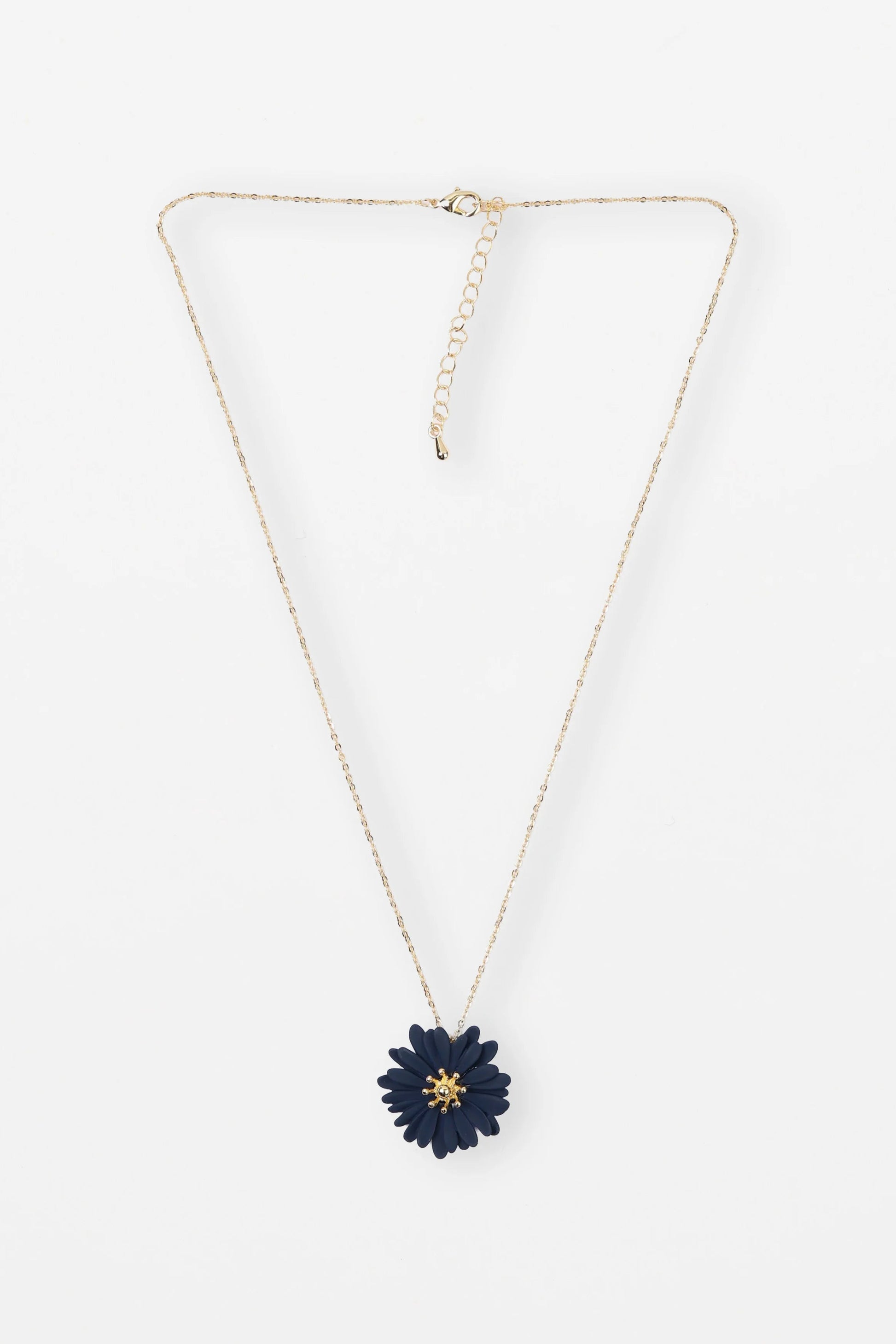 STELLA + GEMMA NECKLACE - NAVY DAISY - THE VOGUE STORE
