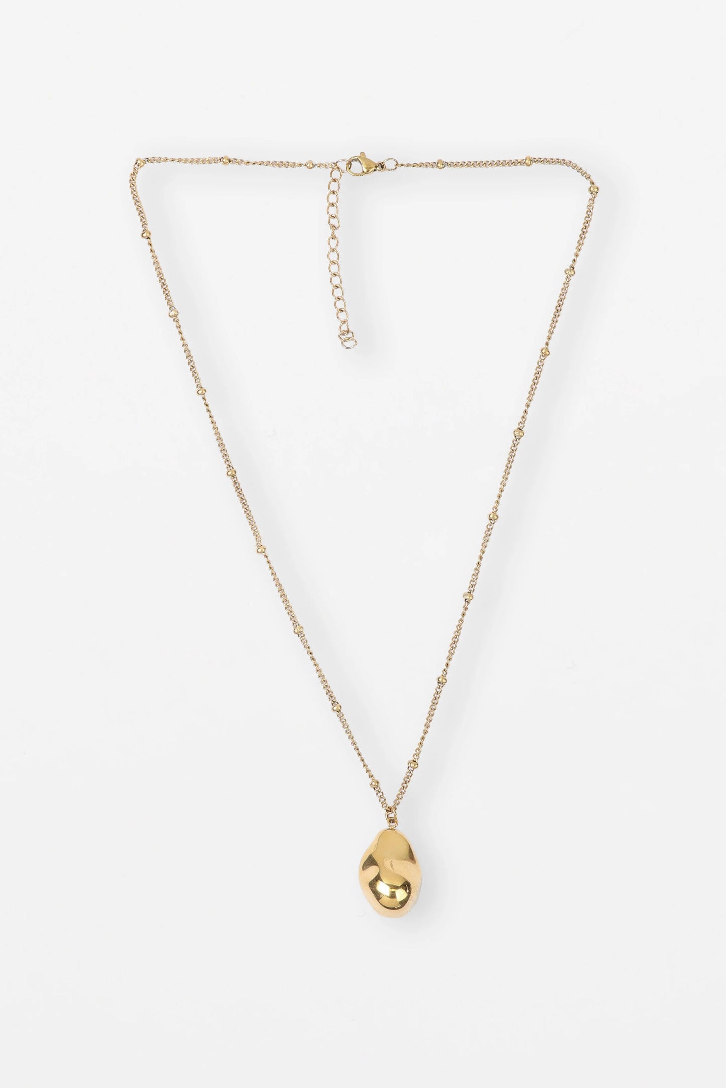 STELLA + GEMMA NECKLACE - GOLD NUGGET PENDENT - THE VOGUE STORE