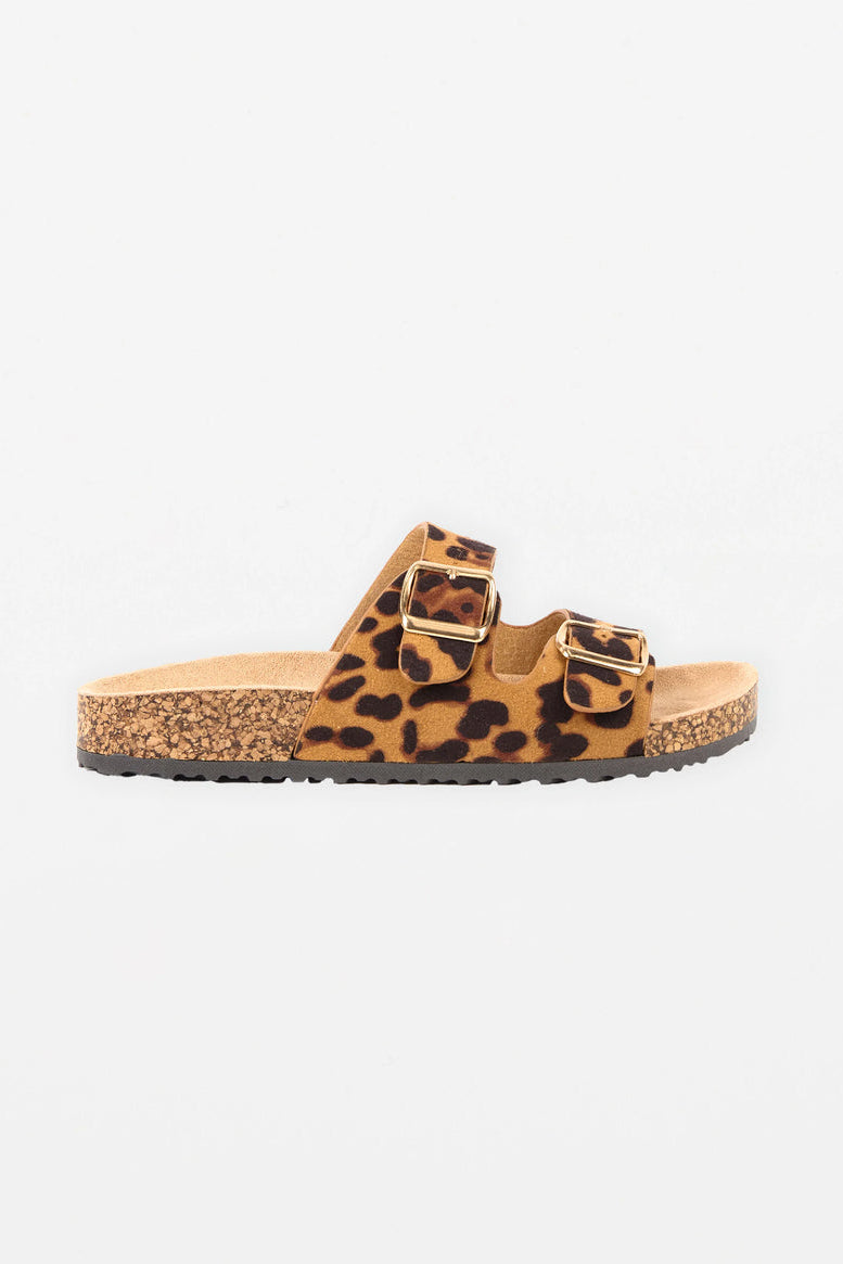 STELLA + GEMMA MARILOU SLIDE - LEOPARD - THE VOGUE STORE