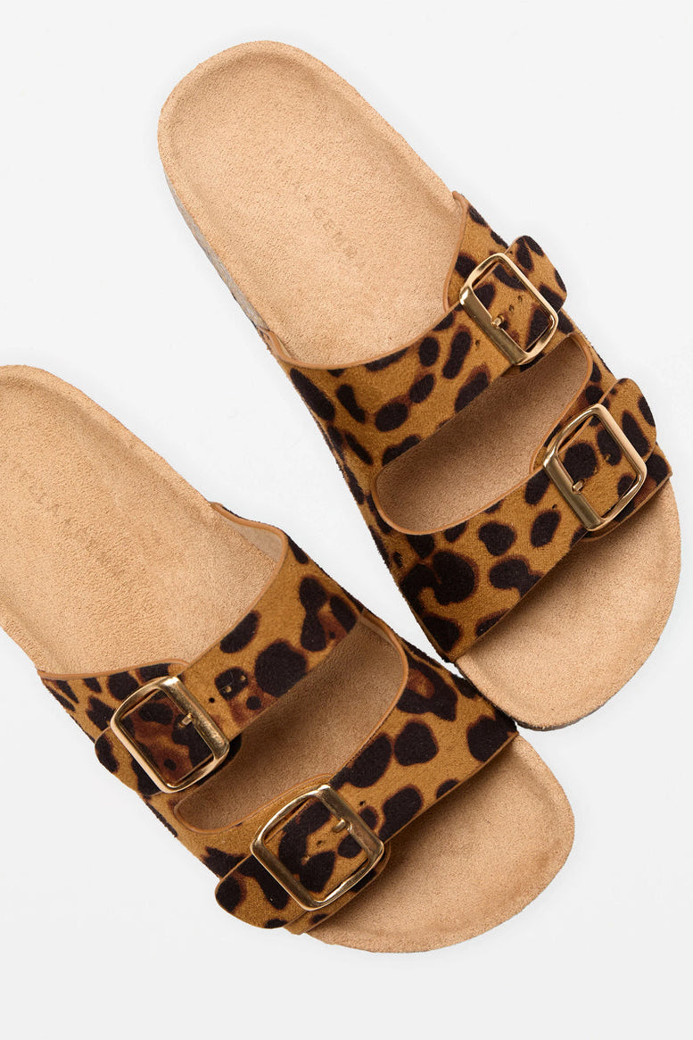 STELLA + GEMMA MARILOU SLIDE - LEOPARD - THE VOGUE STORE